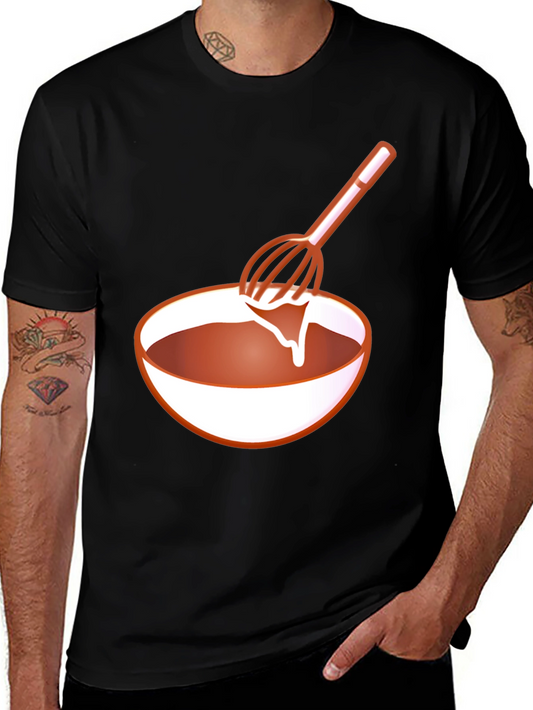 Chefs Whisk Bowl Black T-Shirt