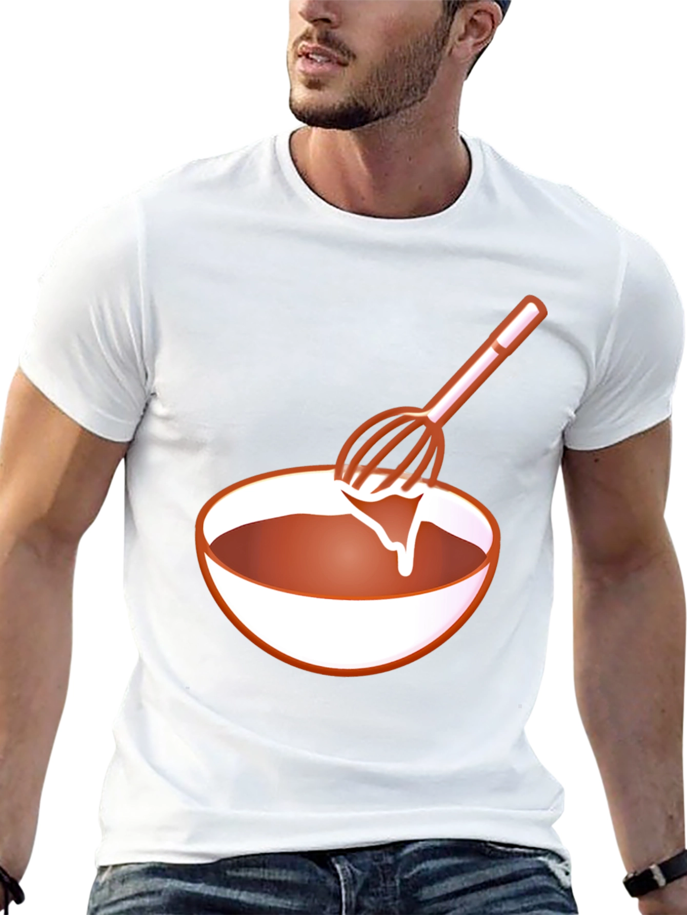Chefs Whisk Bowl Black T-Shirt