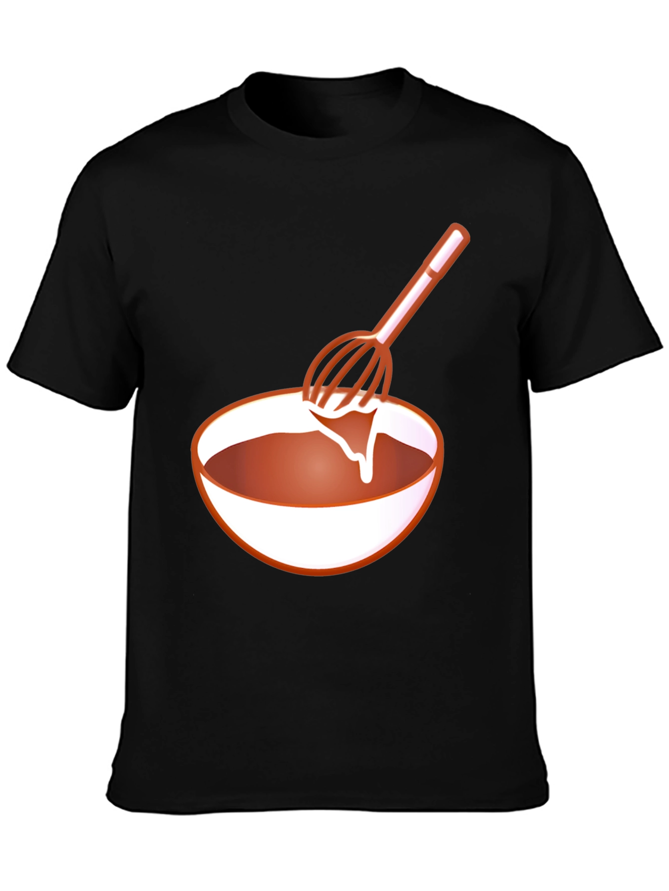 Chefs Whisk Bowl Black T-Shirt