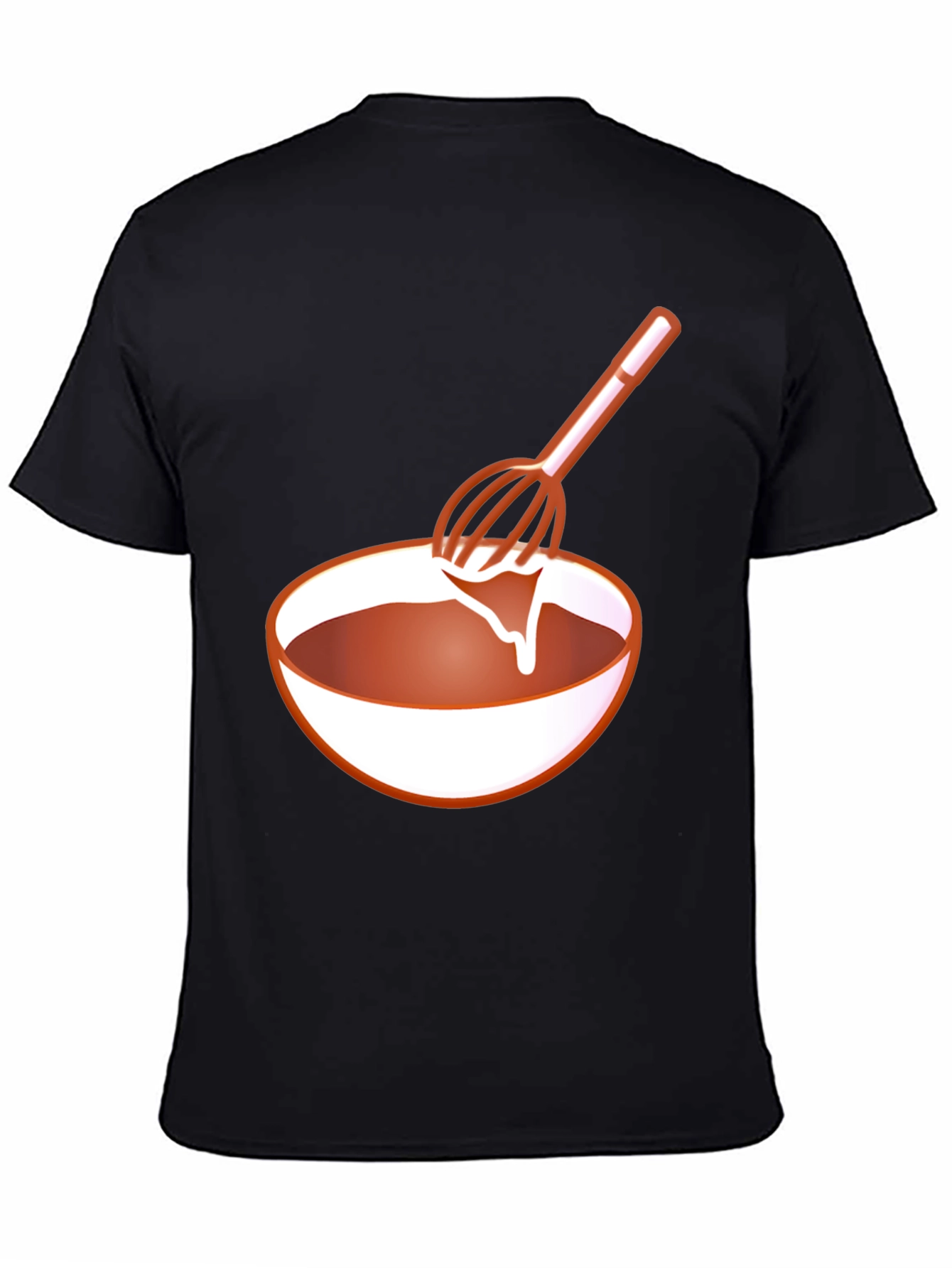 Chefs Whisk Bowl Black T-Shirt