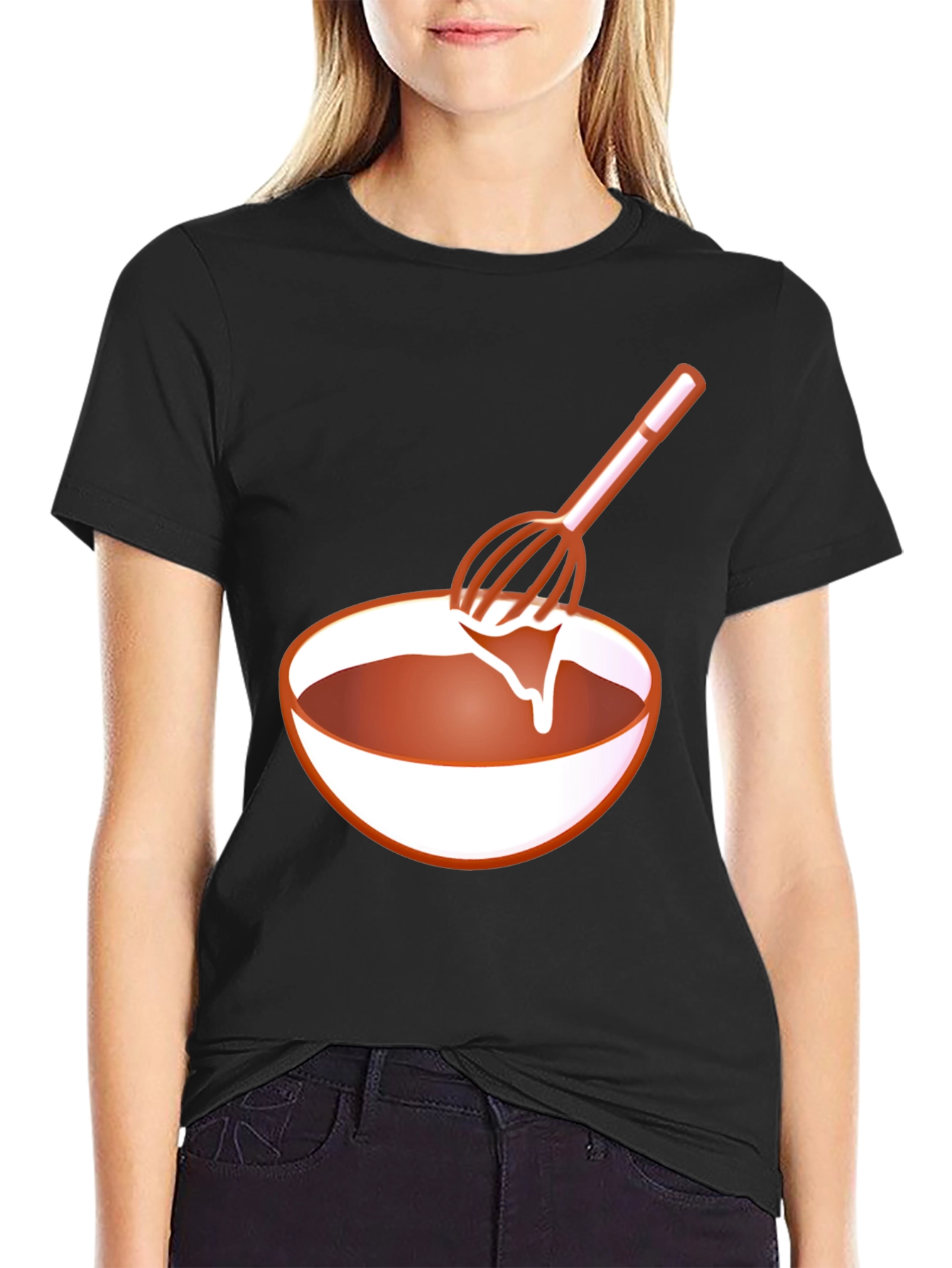 Chefs Whisk Bowl Black T-Shirt