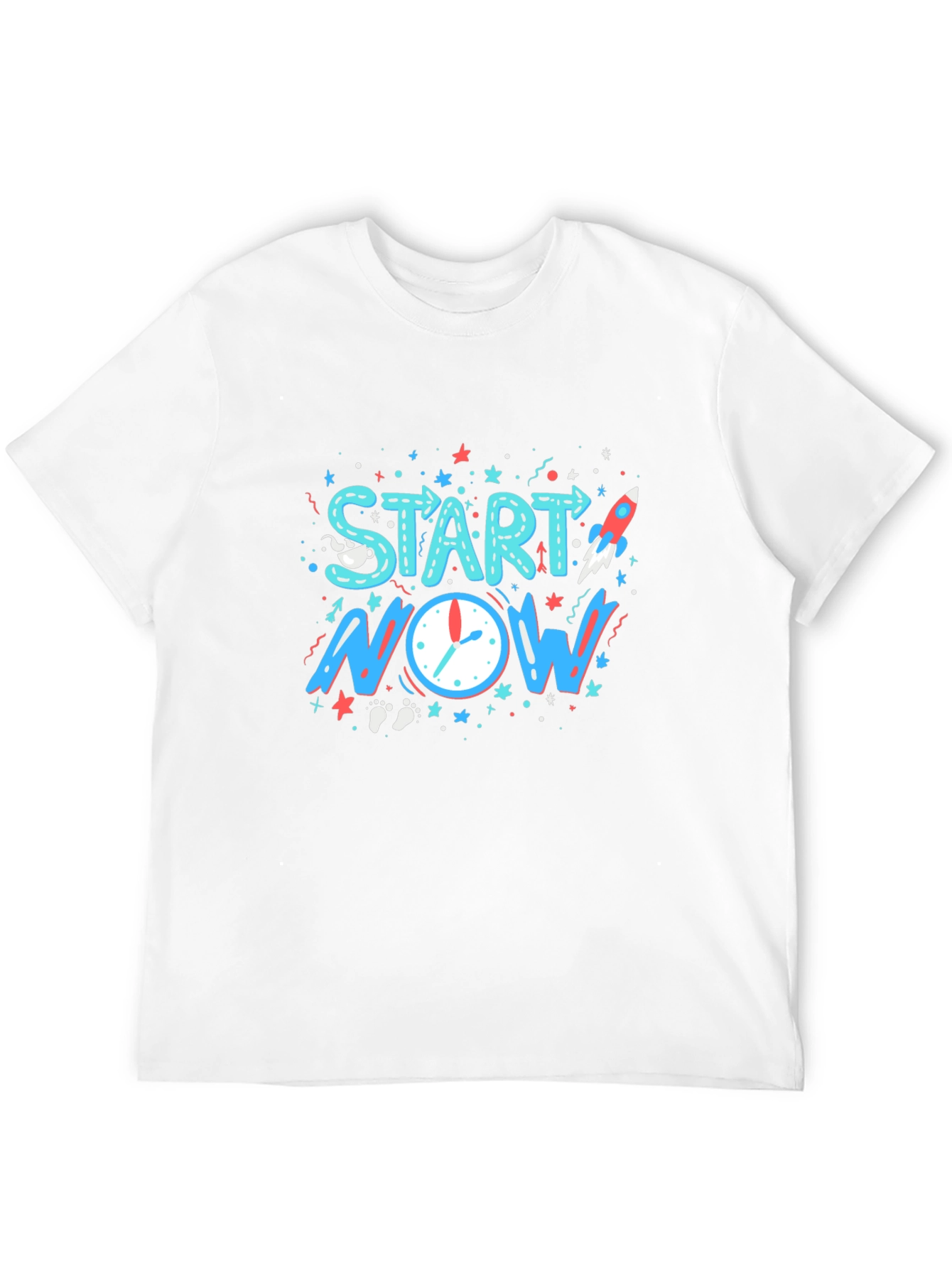 Start Now Graphic T-Shirt - Motivational Tee