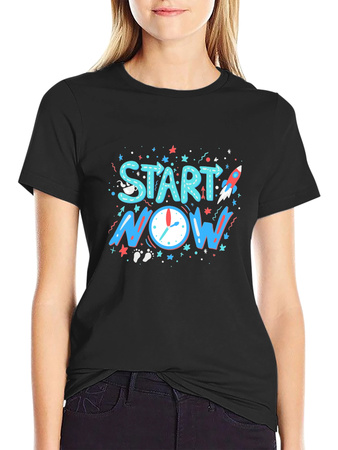 Start Now Graphic T-Shirt - Motivational Tee