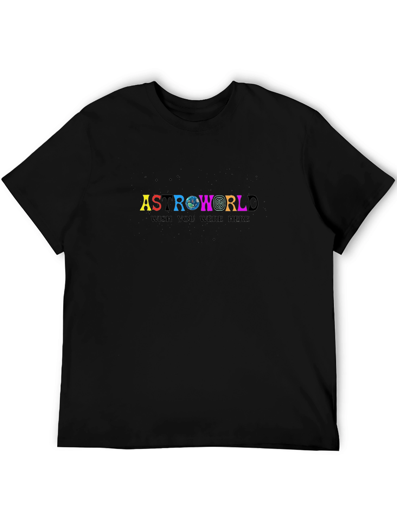 Astroworld Wish You Were Here Black Tee