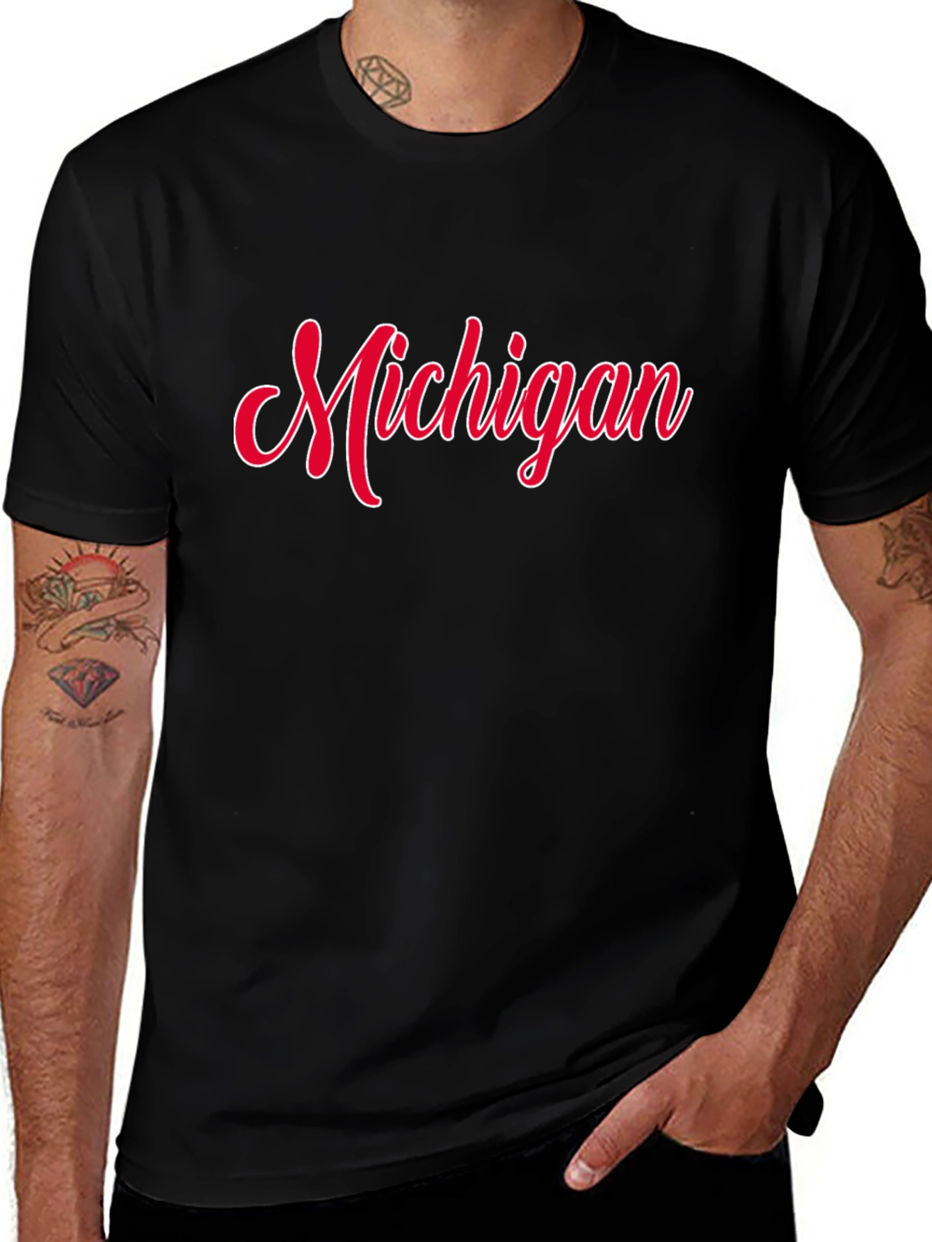 Michigan Graphic T-Shirt - Black