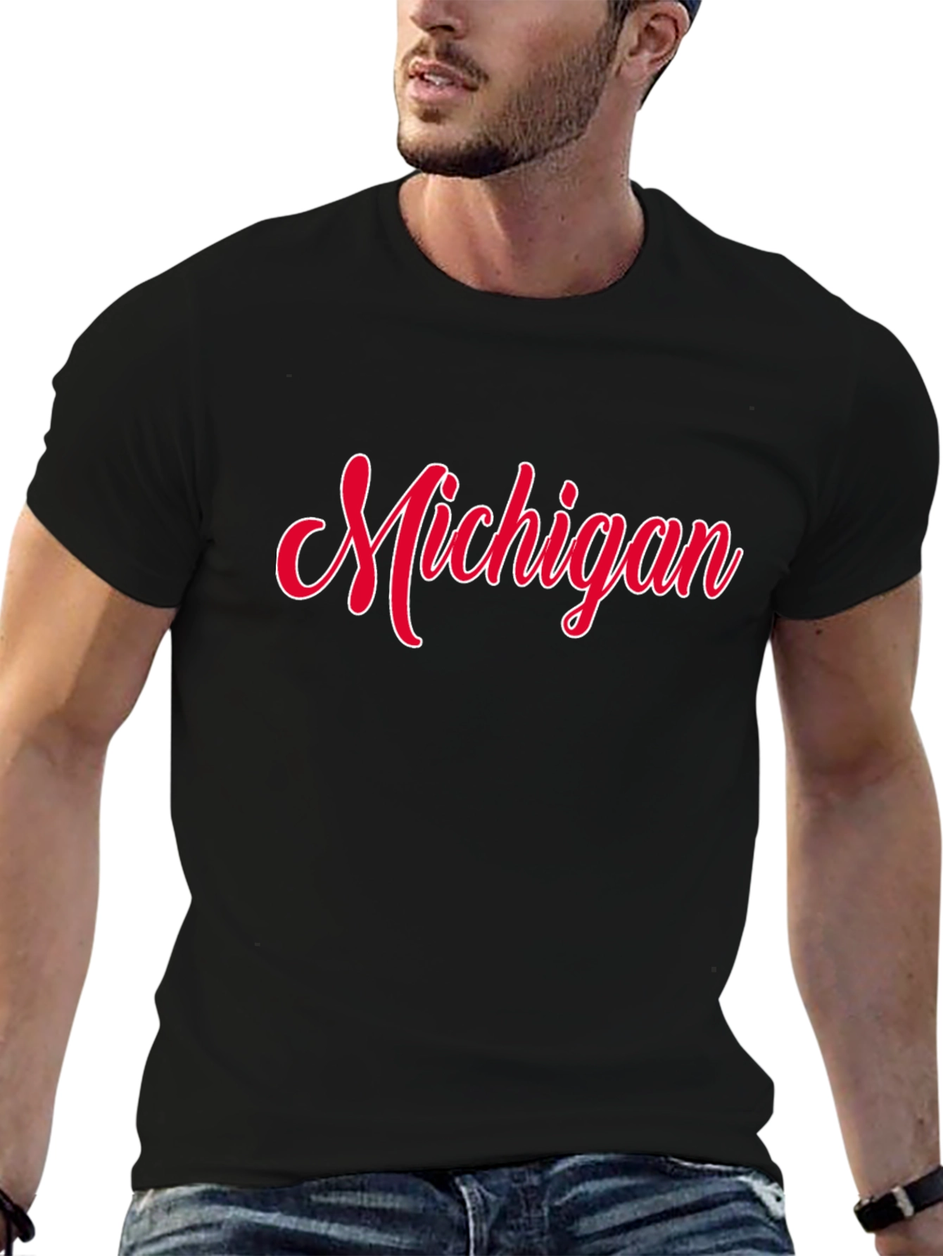 Michigan Graphic T-Shirt - Black