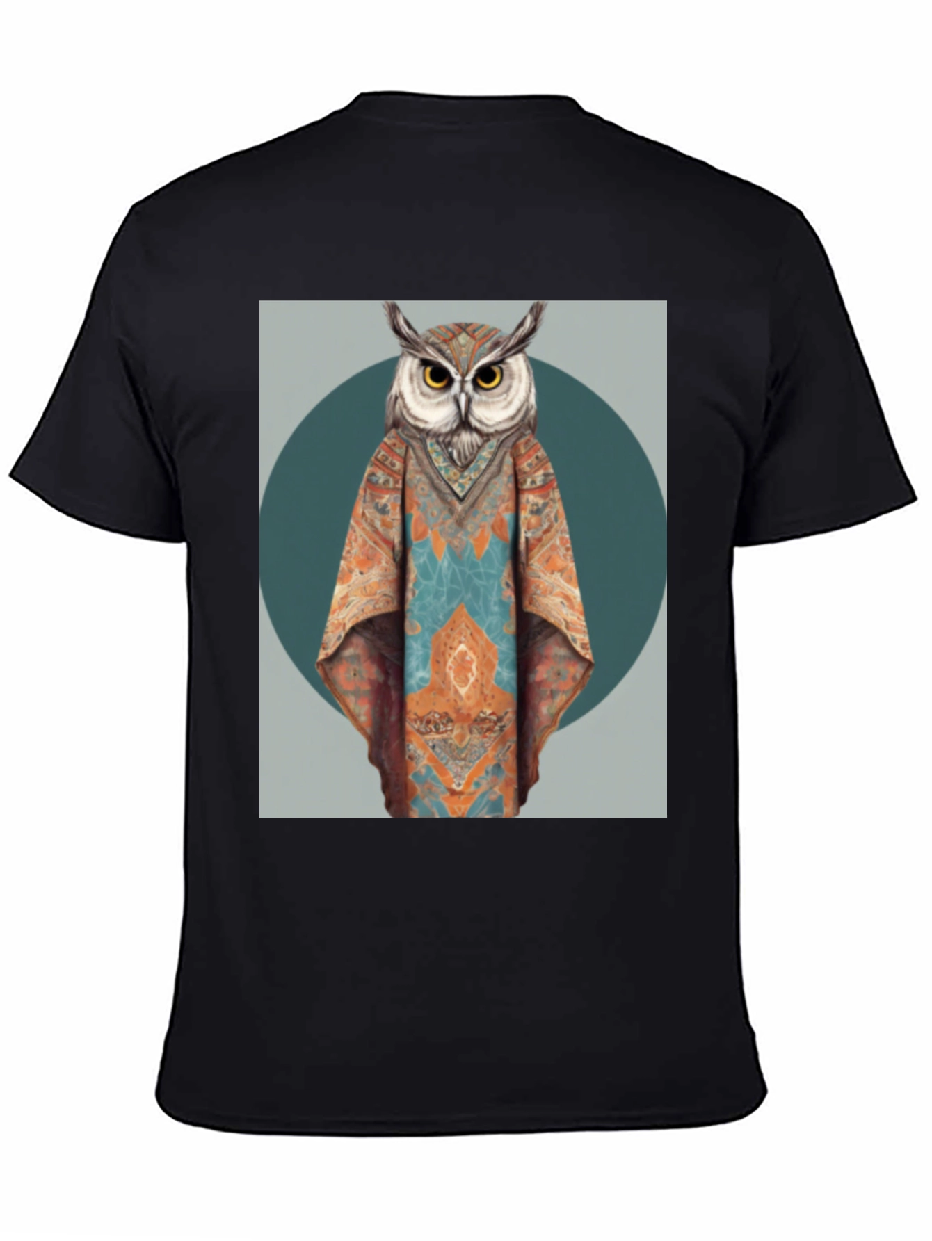 Boho Owl Graphic Tee - Unique Animal Print T-Shirt