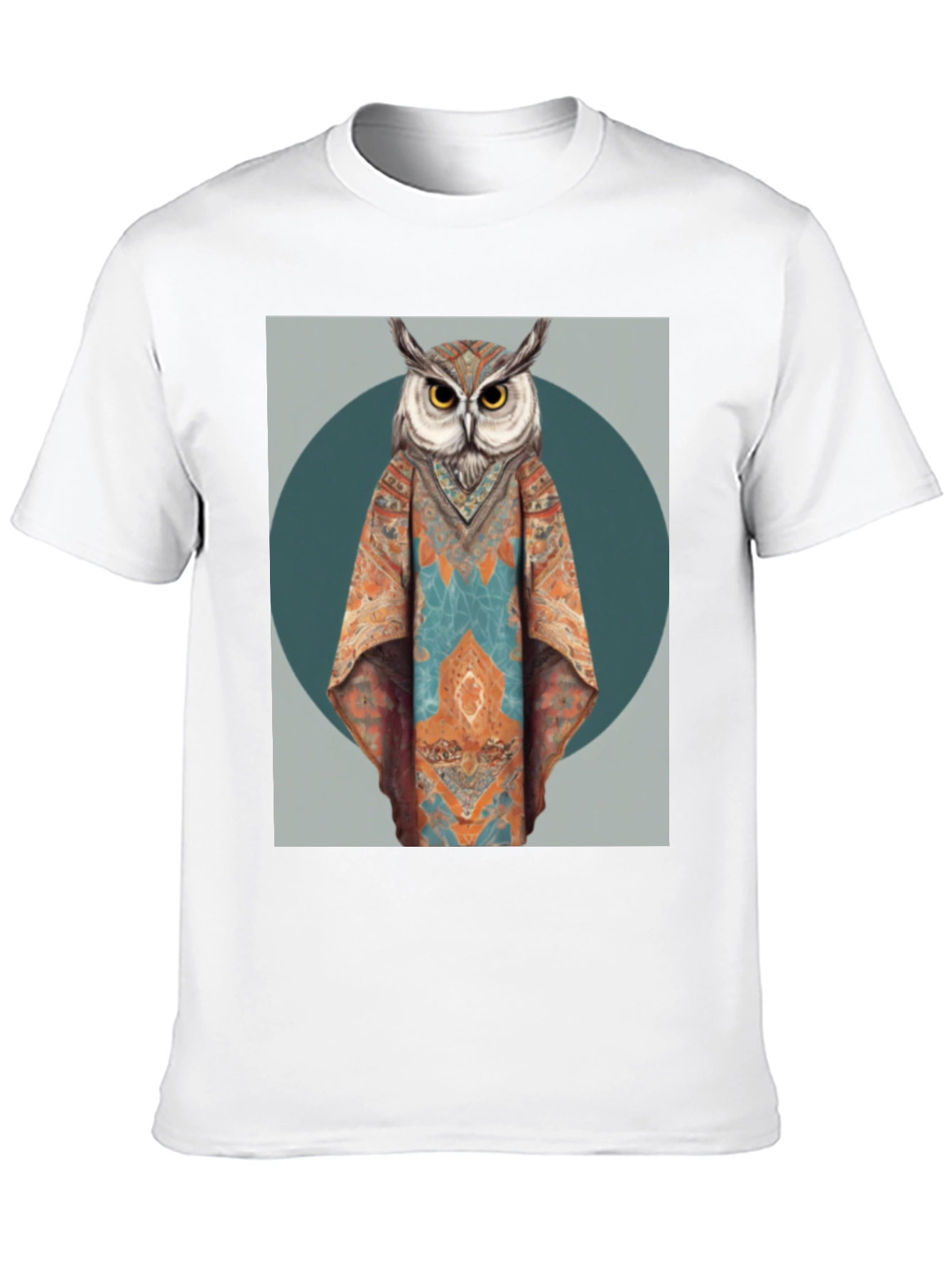 Boho Owl Graphic Tee - Unique Animal Print T-Shirt