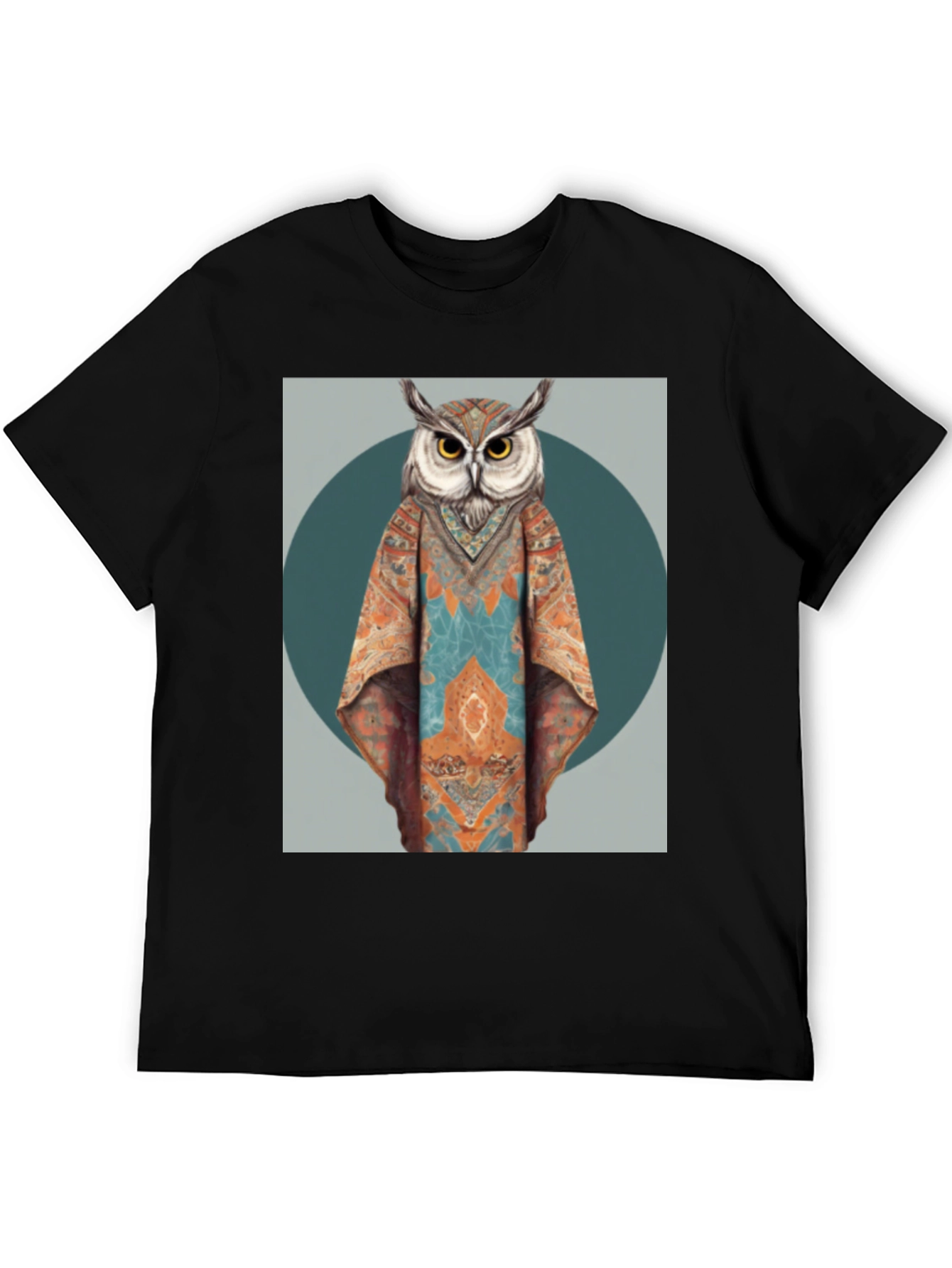 Boho Owl Graphic Tee - Unique Animal Print T-Shirt