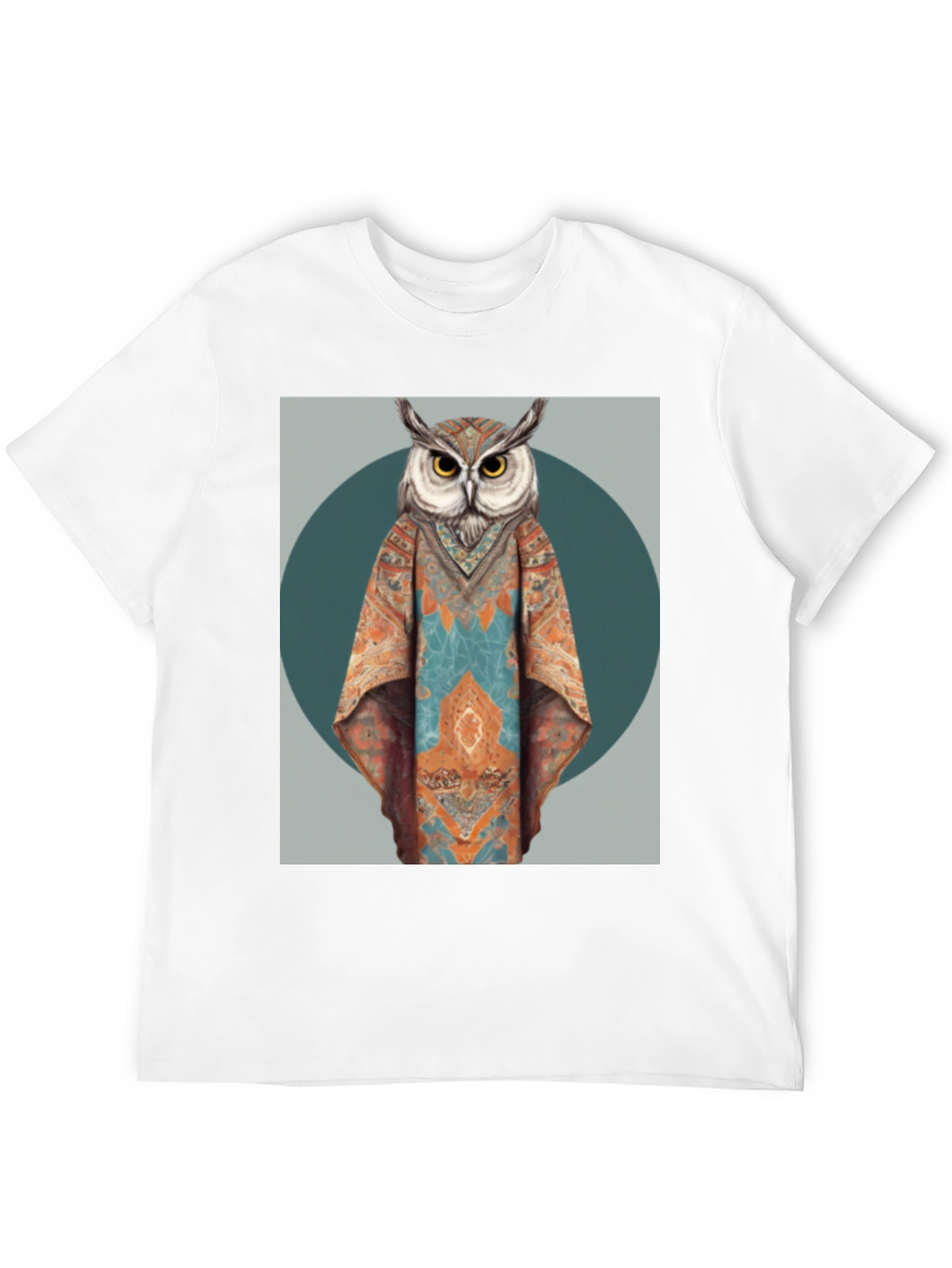Boho Owl Graphic Tee - Unique Animal Print T-Shirt