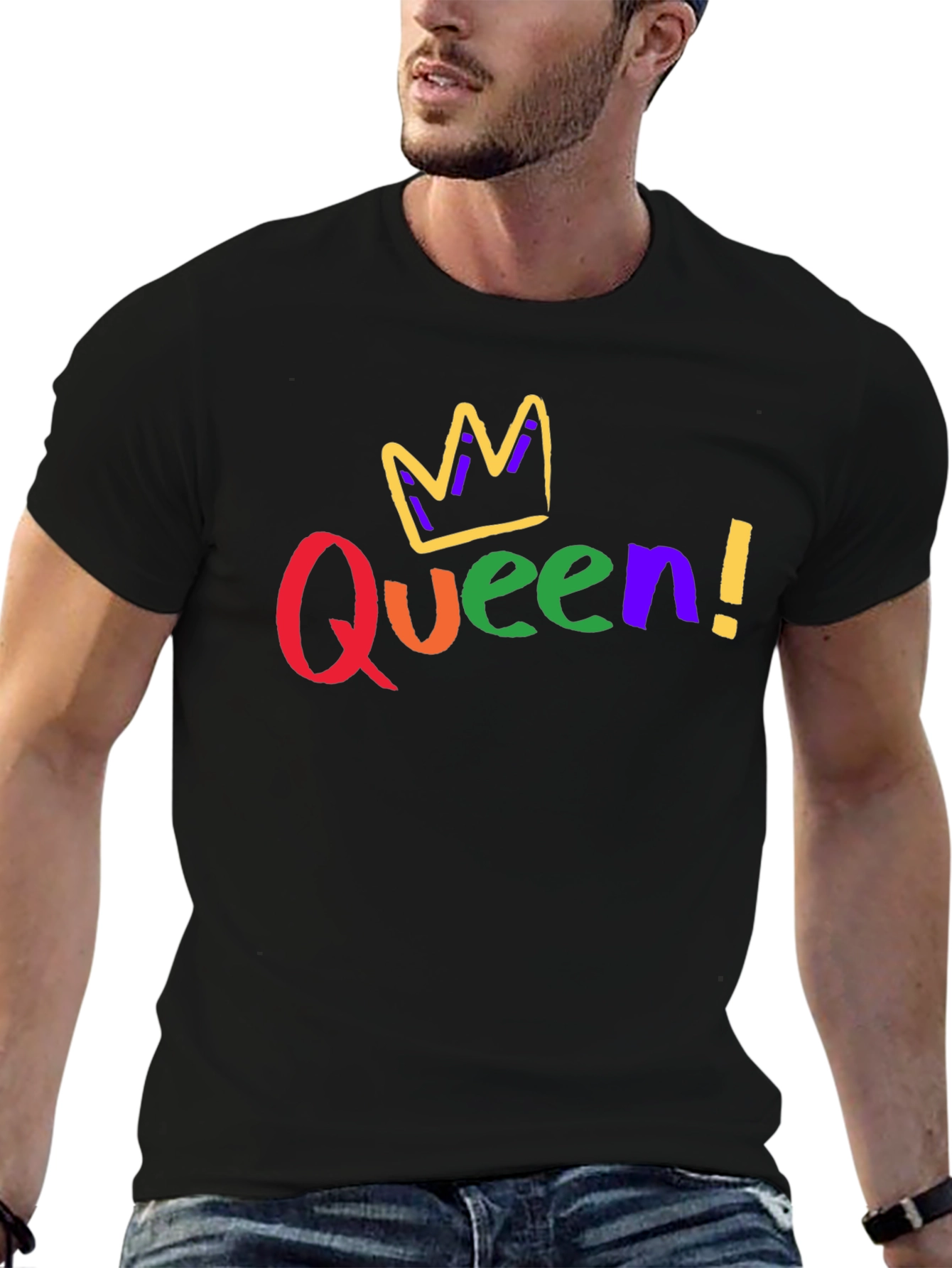 Queen! Colorful Graphic T-Shirt