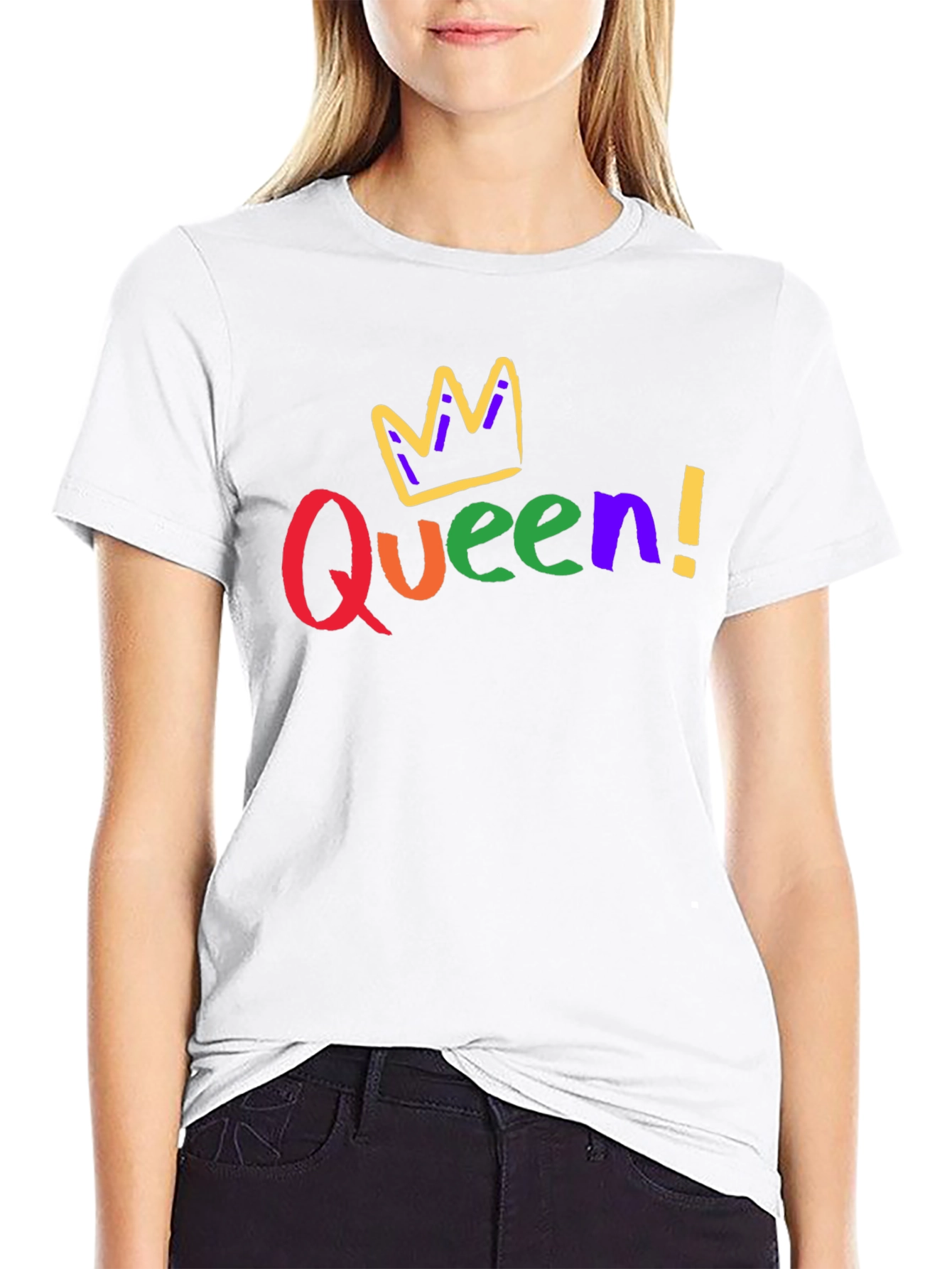 Queen! Colorful Graphic T-Shirt