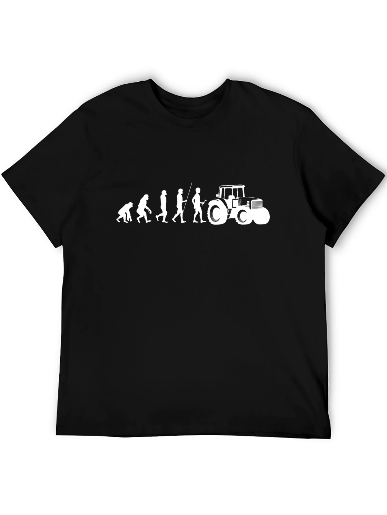 Evolution of Farming Black T-Shirt