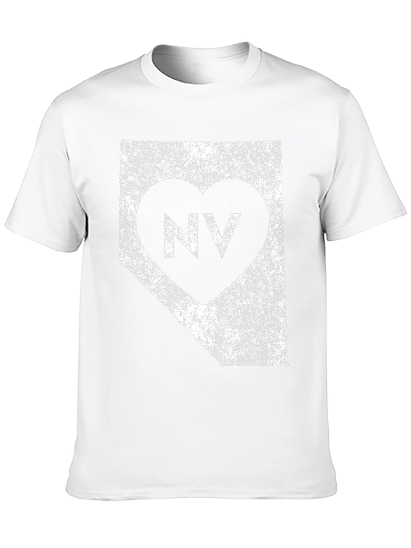 Nevada State Love Heart Graphic T-Shirt