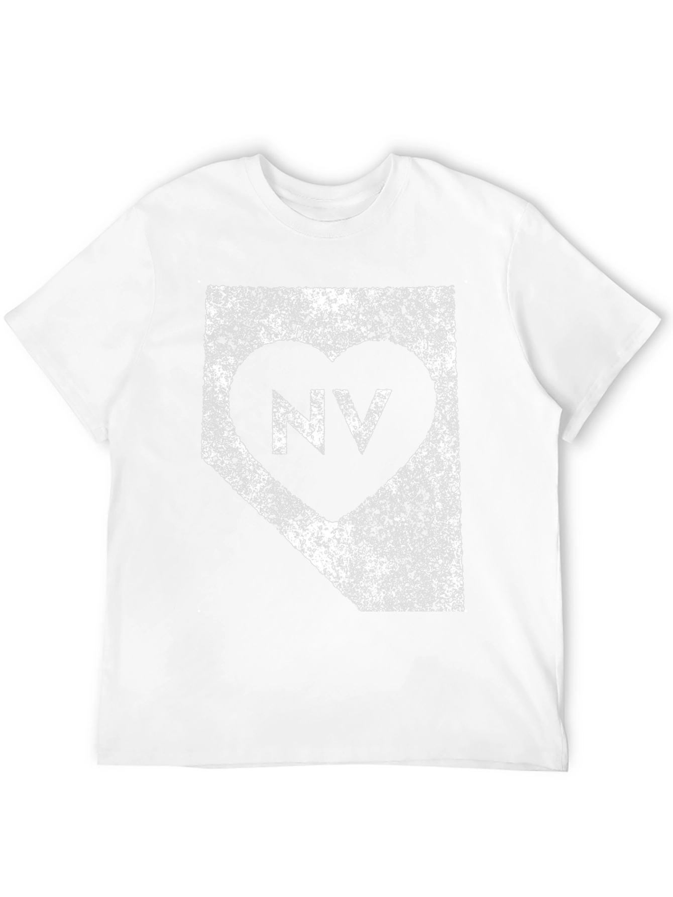 Nevada State Love Heart Graphic T-Shirt