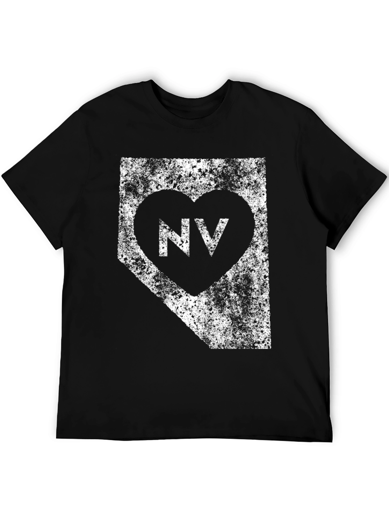 Nevada State Love Heart Graphic T-Shirt