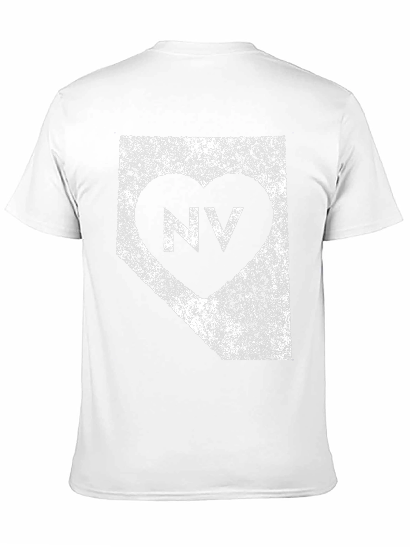 Nevada State Love Heart Graphic T-Shirt