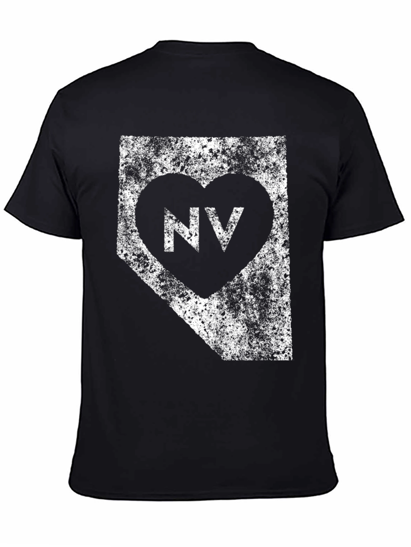 Nevada State Love Heart Graphic T-Shirt