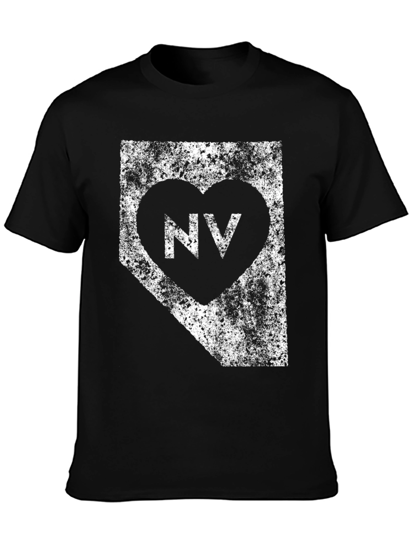Nevada State Love Heart Graphic T-Shirt