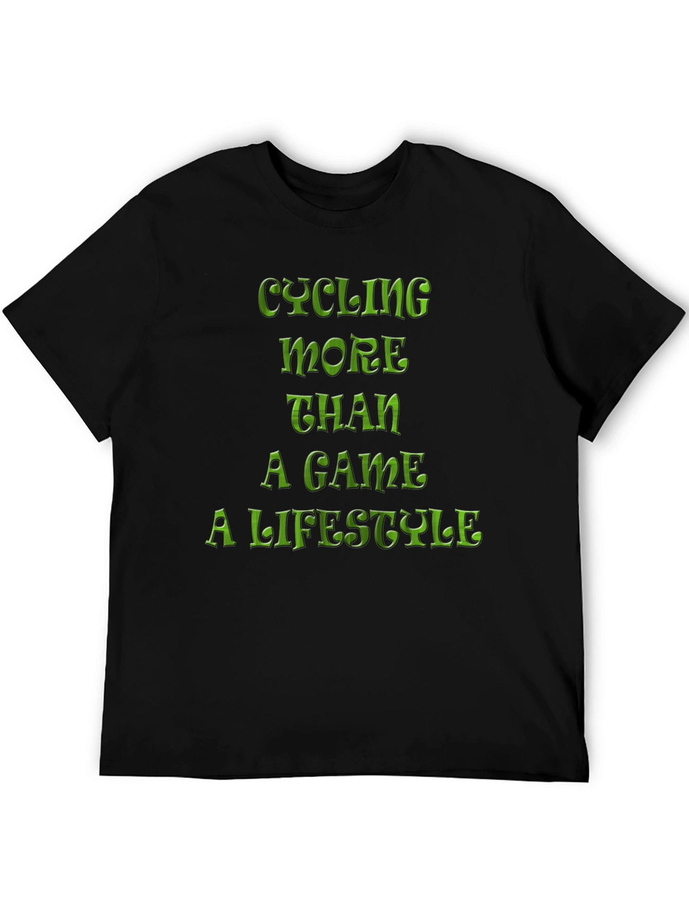 Cycling Lifestyle Tee - Black Graphic T-Shirt