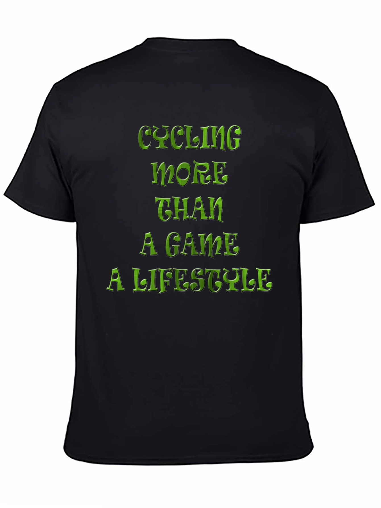 Cycling Lifestyle Tee - Black Graphic T-Shirt