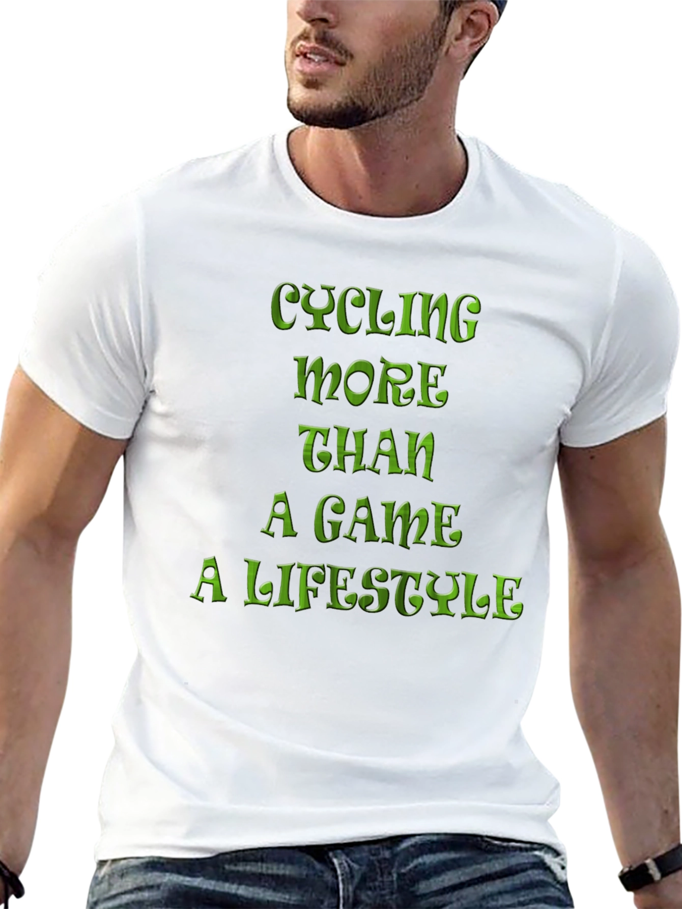 Cycling Lifestyle Tee - Black Graphic T-Shirt