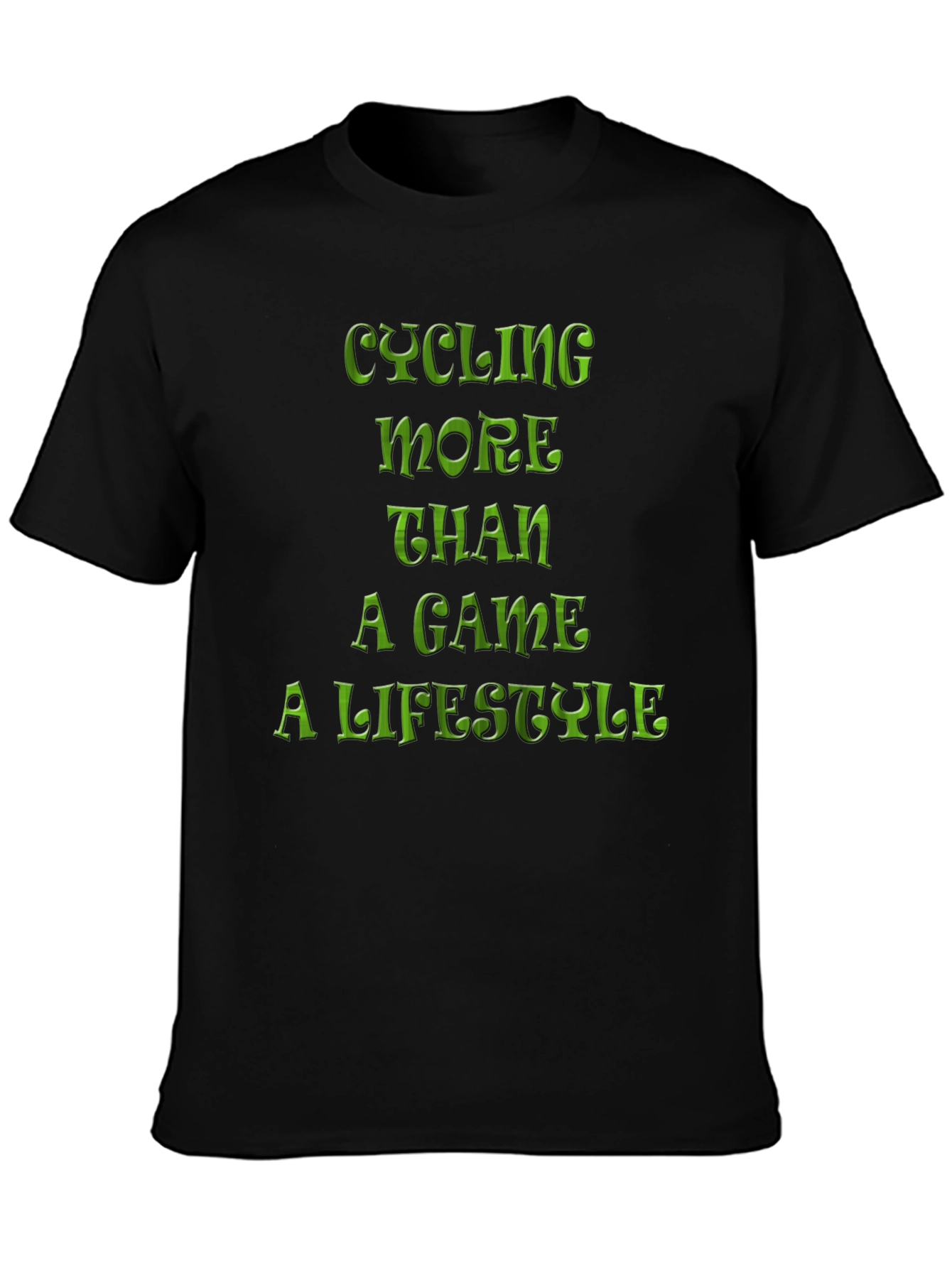 Cycling Lifestyle Tee - Black Graphic T-Shirt