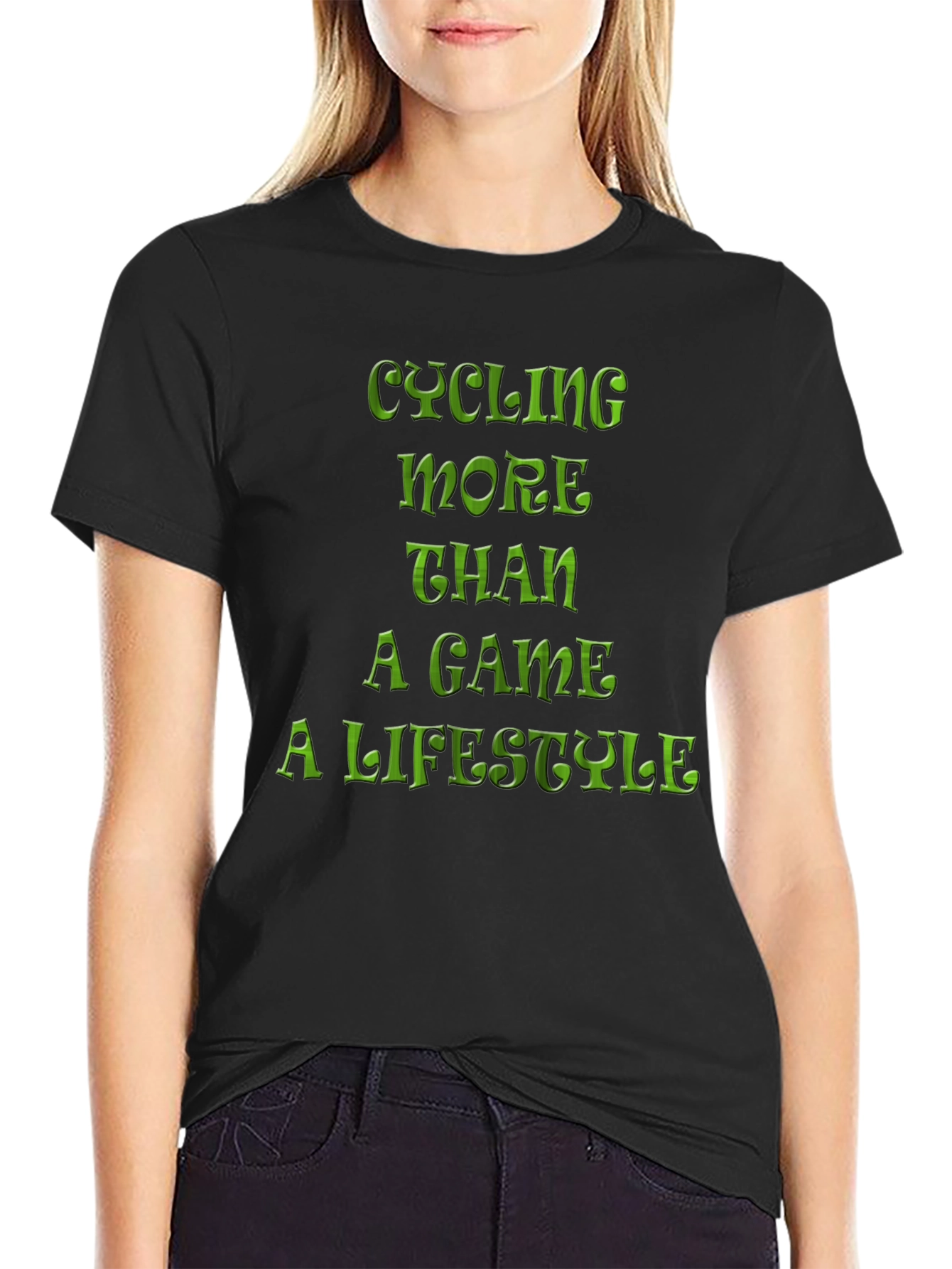 Cycling Lifestyle Tee - Black Graphic T-Shirt