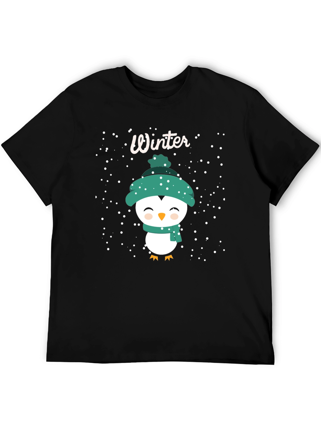 Winter Penguin T-Shirt - Festive Holiday Tee