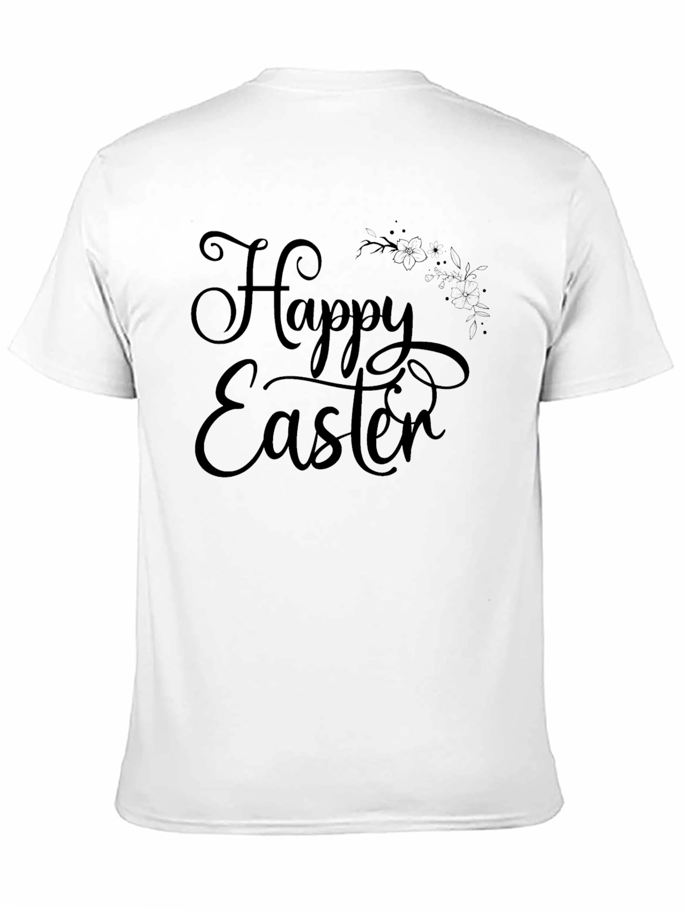 Happy Easter Black T-Shirt
