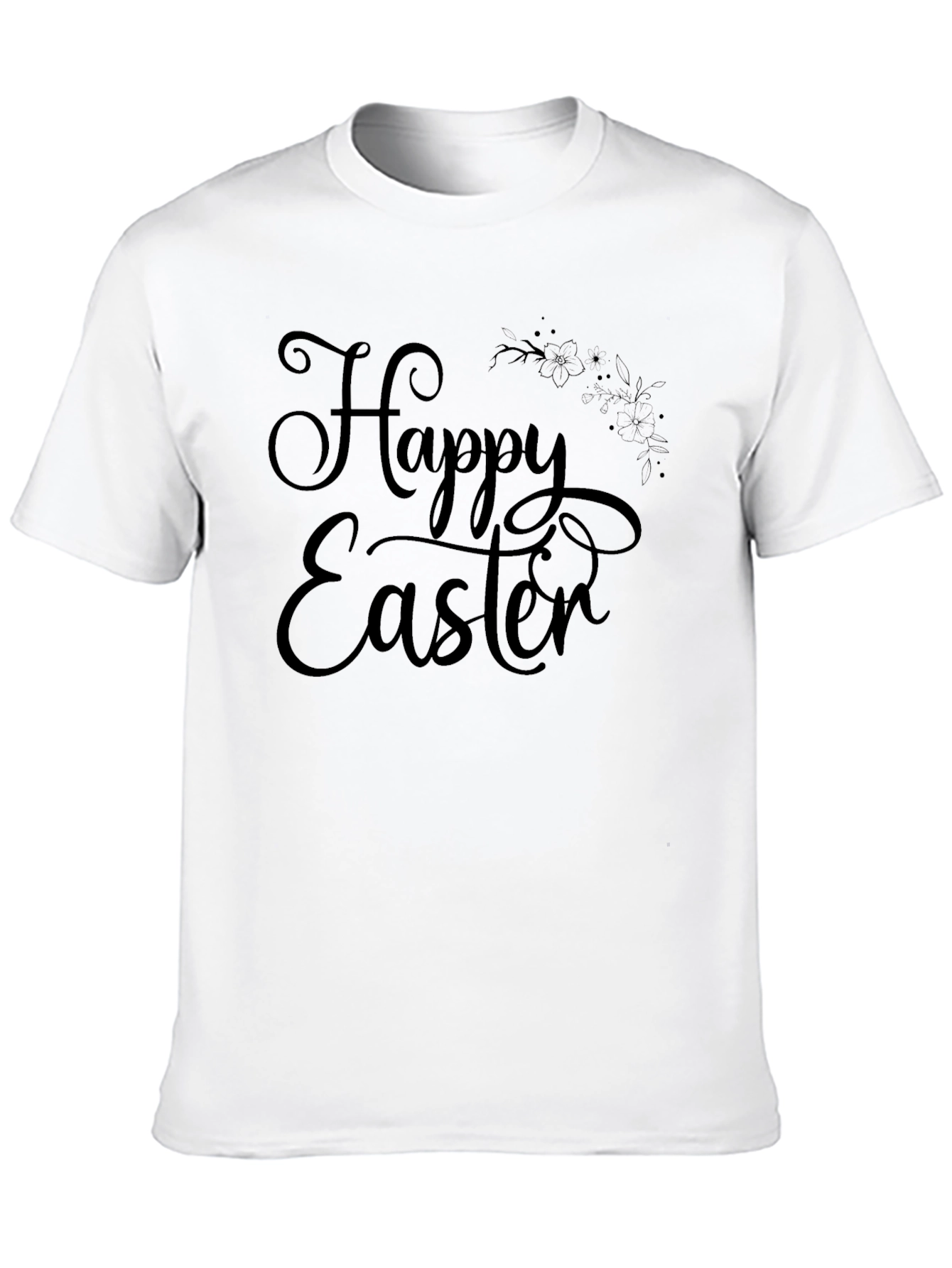 Happy Easter Black T-Shirt