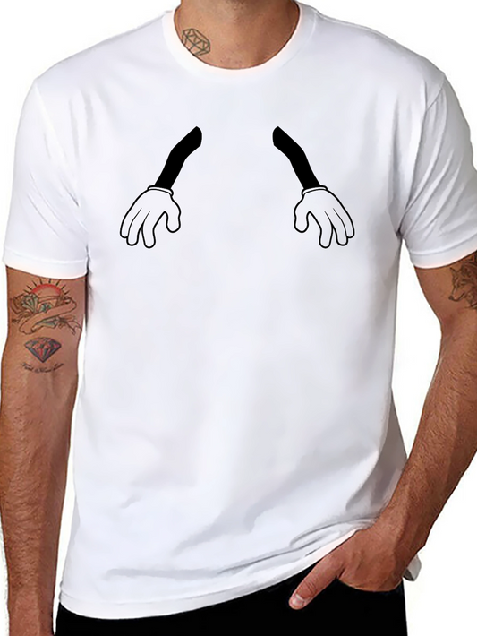 Cartoon Hand T-Shirt - Black Graphic Tee