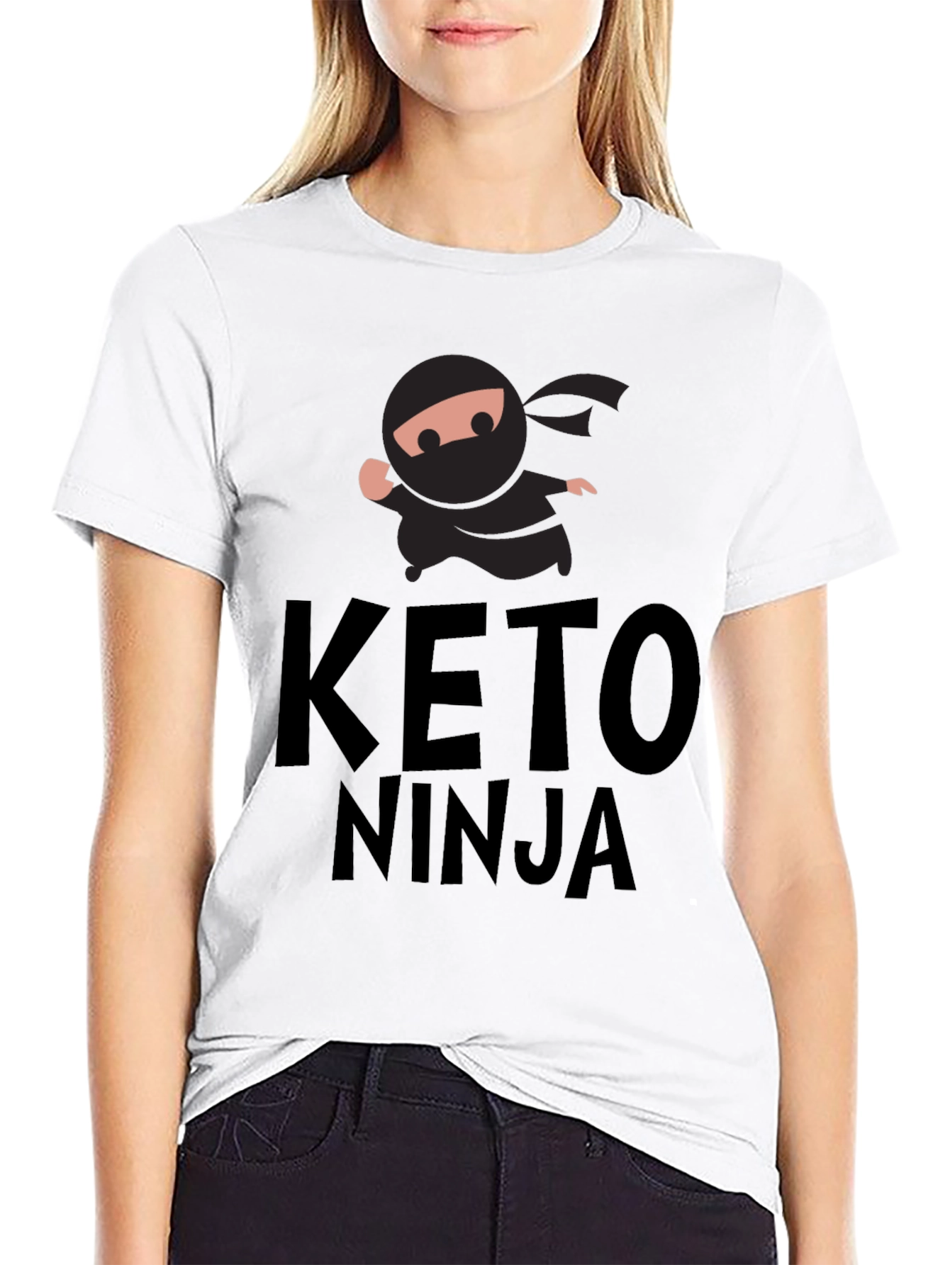 Keto Ninja Graphic T-Shirt - Funny Workout Tee