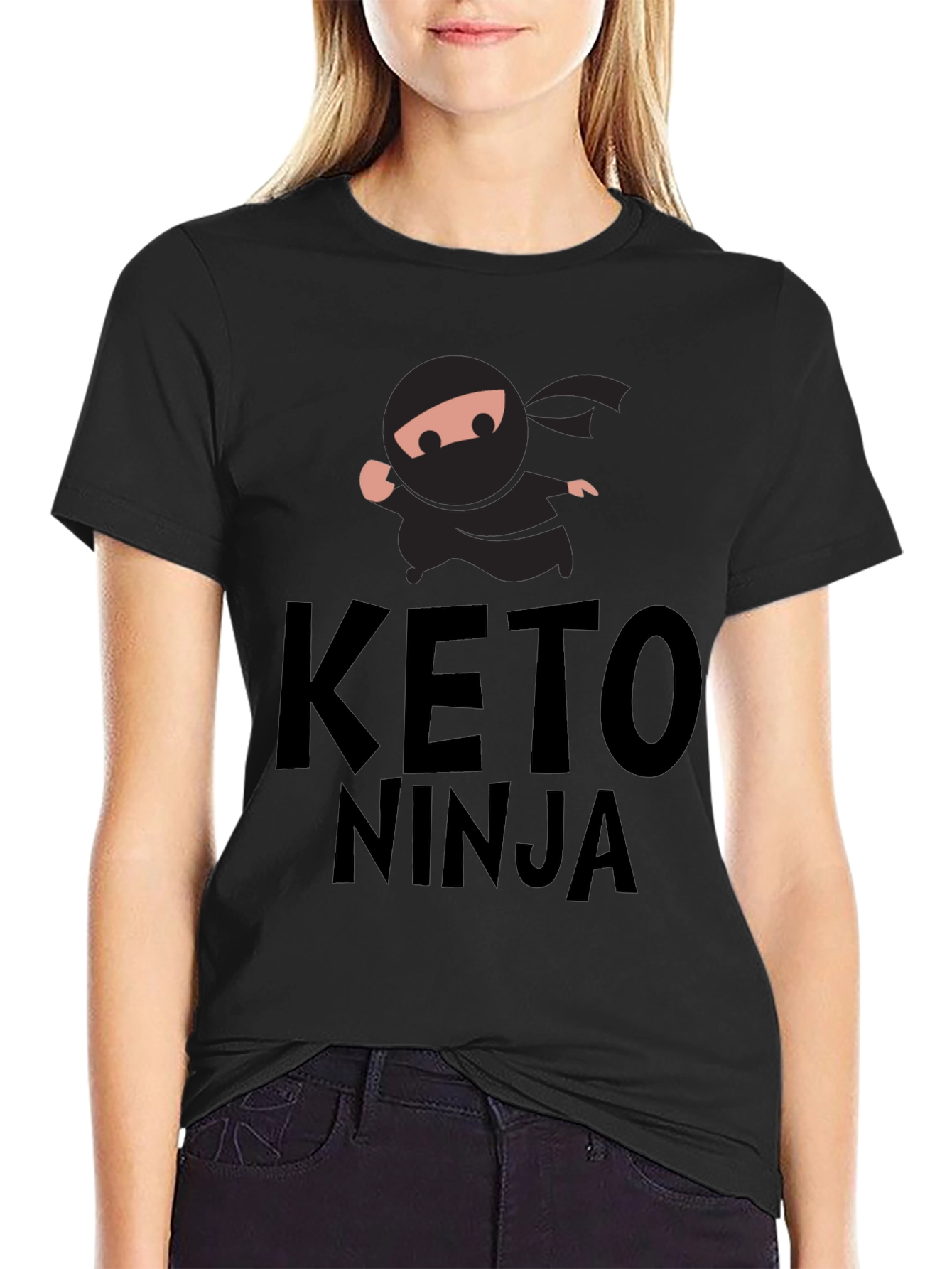 Keto Ninja Graphic T-Shirt - Funny Workout Tee