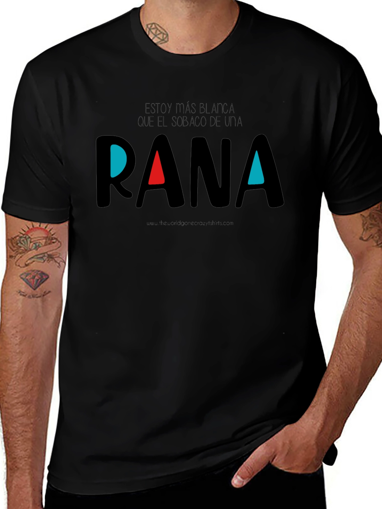 RANA Graphic T-Shirt - Black Cotton Tee
