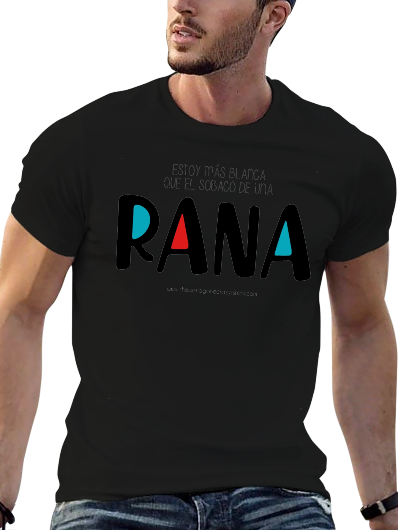 RANA Graphic T-Shirt - Black Cotton Tee