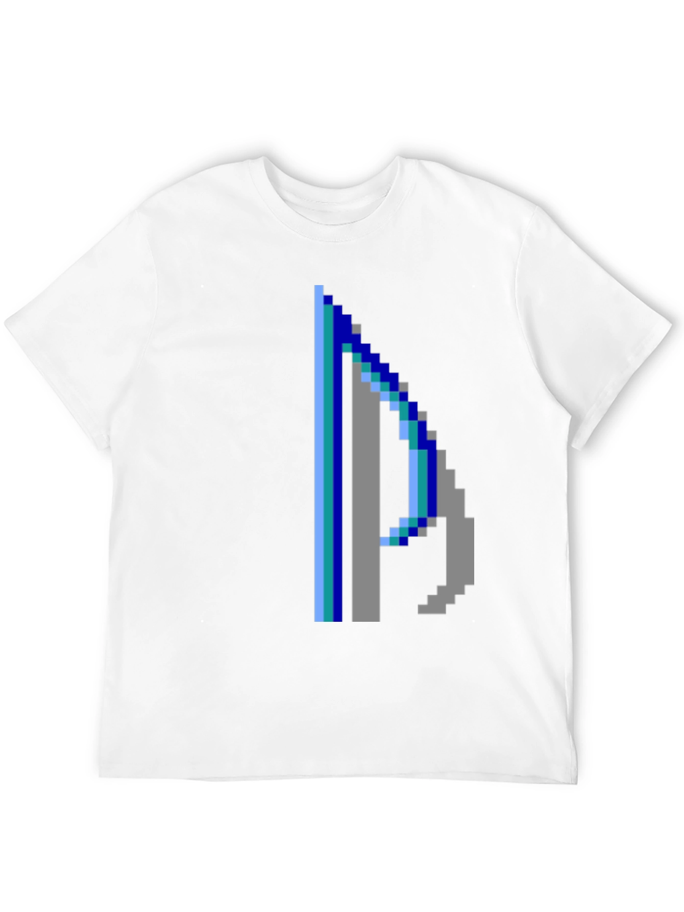 Pixelated P Graphic Tee - Retro Style
