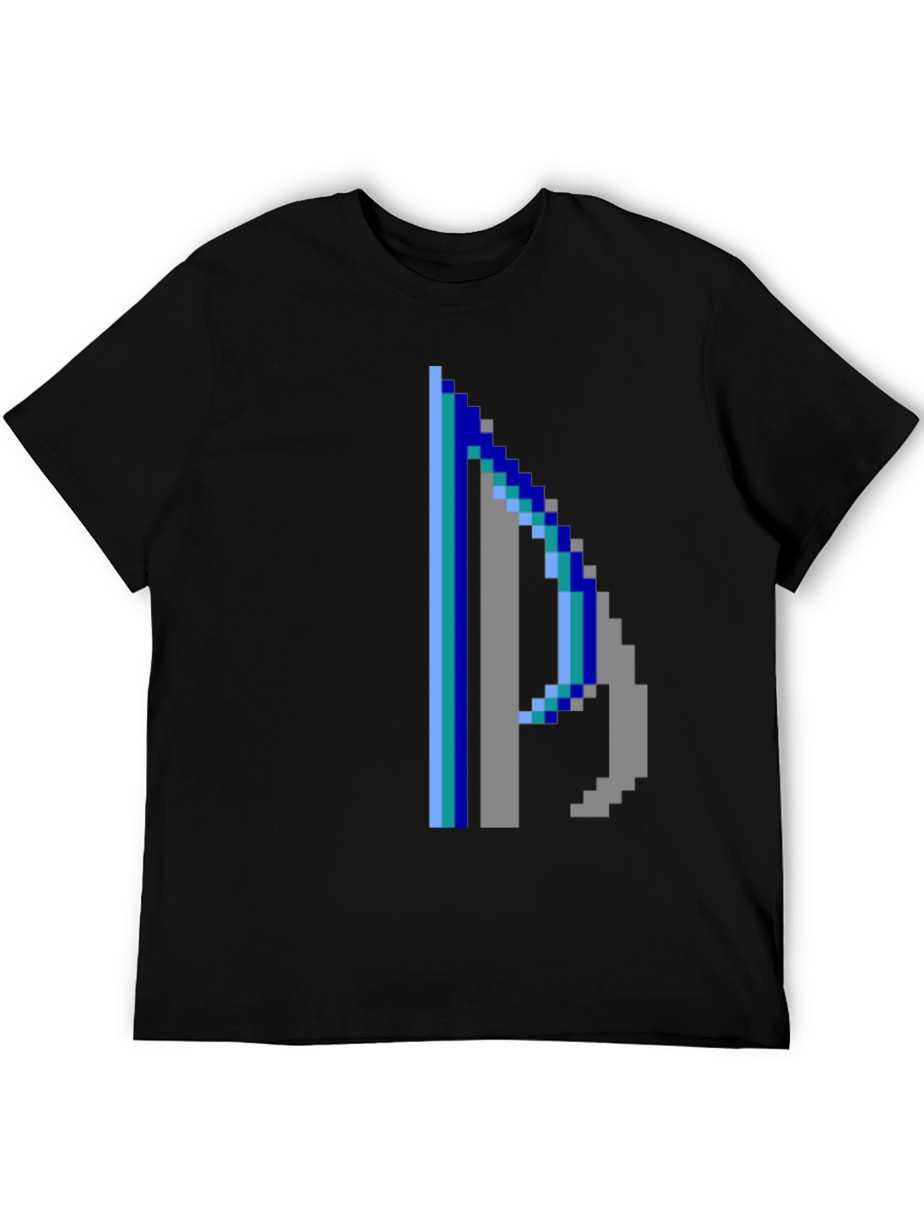 Pixelated P Graphic Tee - Retro Style