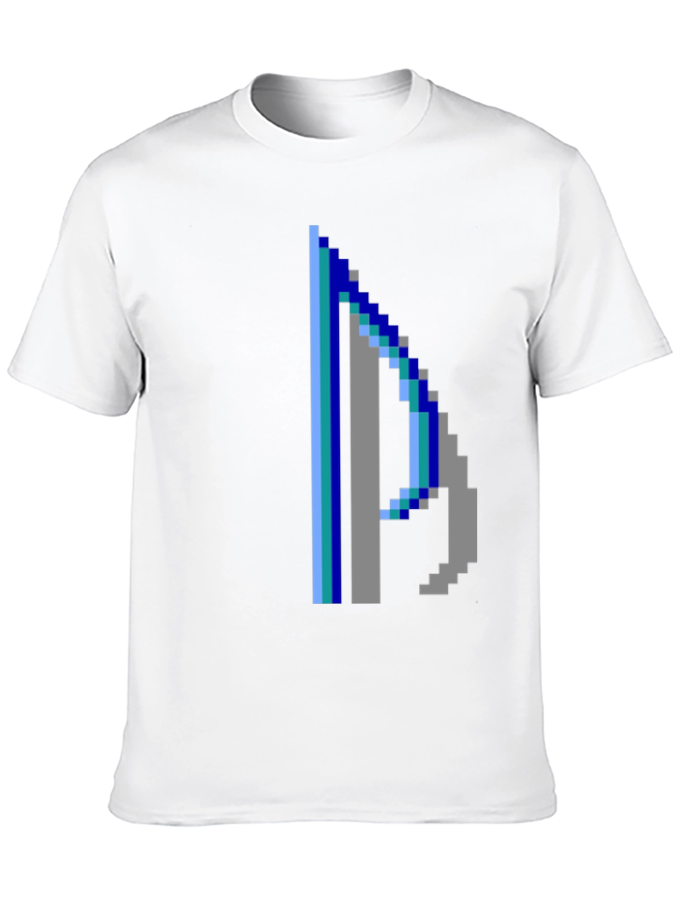 Pixelated P Graphic Tee - Retro Style