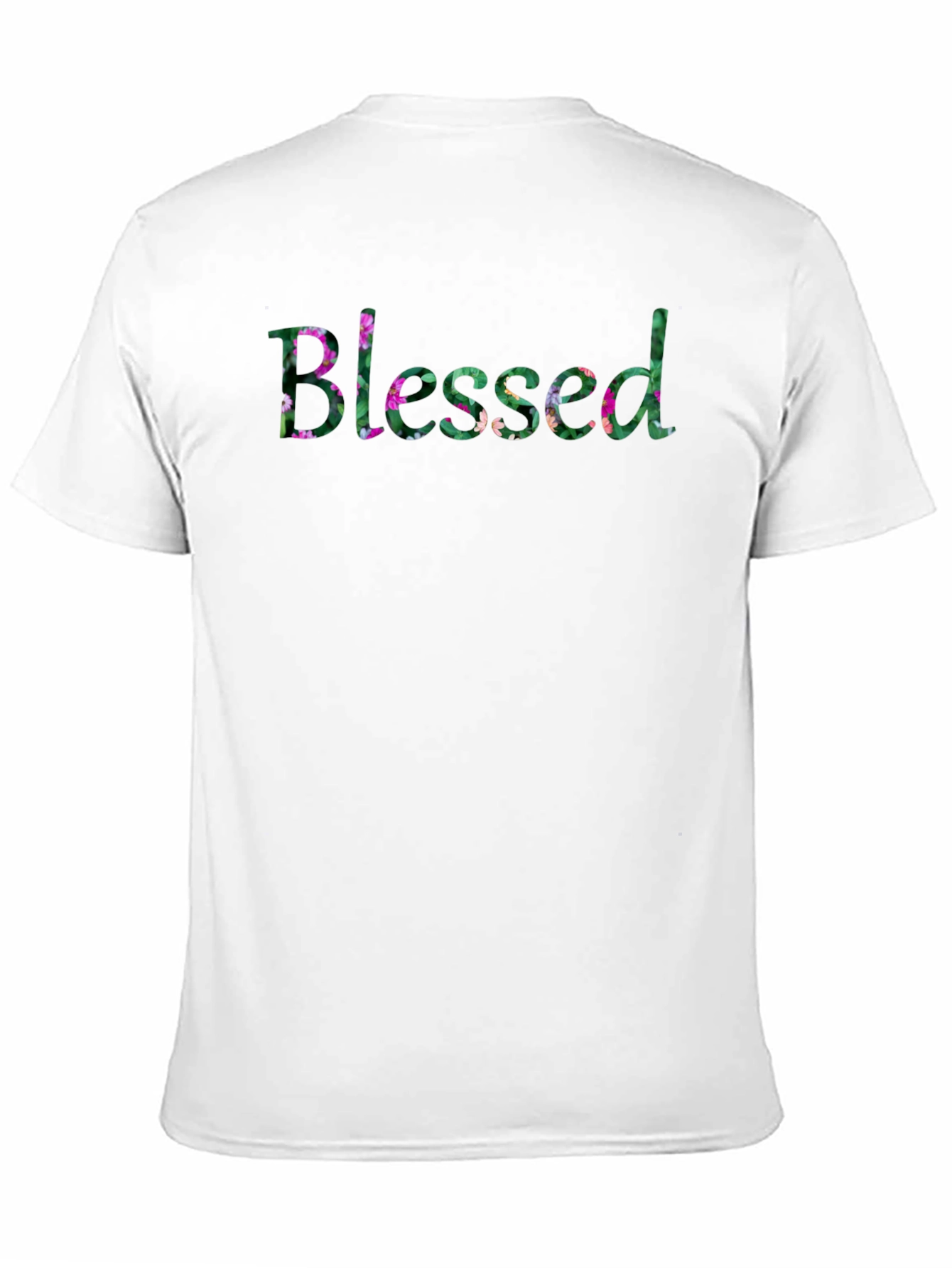 Blessed Floral Graphic Tee - Black