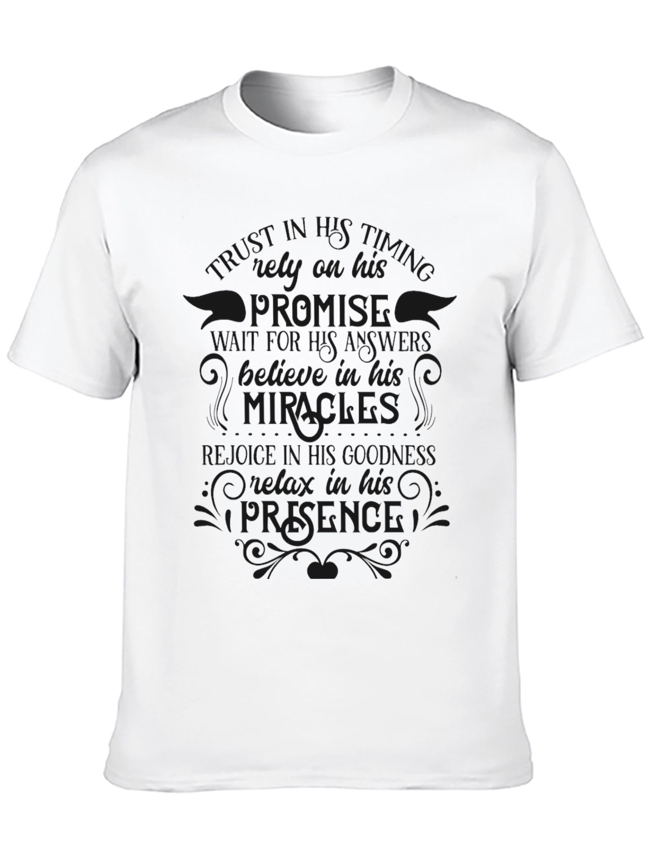 Black Christian Faith Graphic T-Shirt