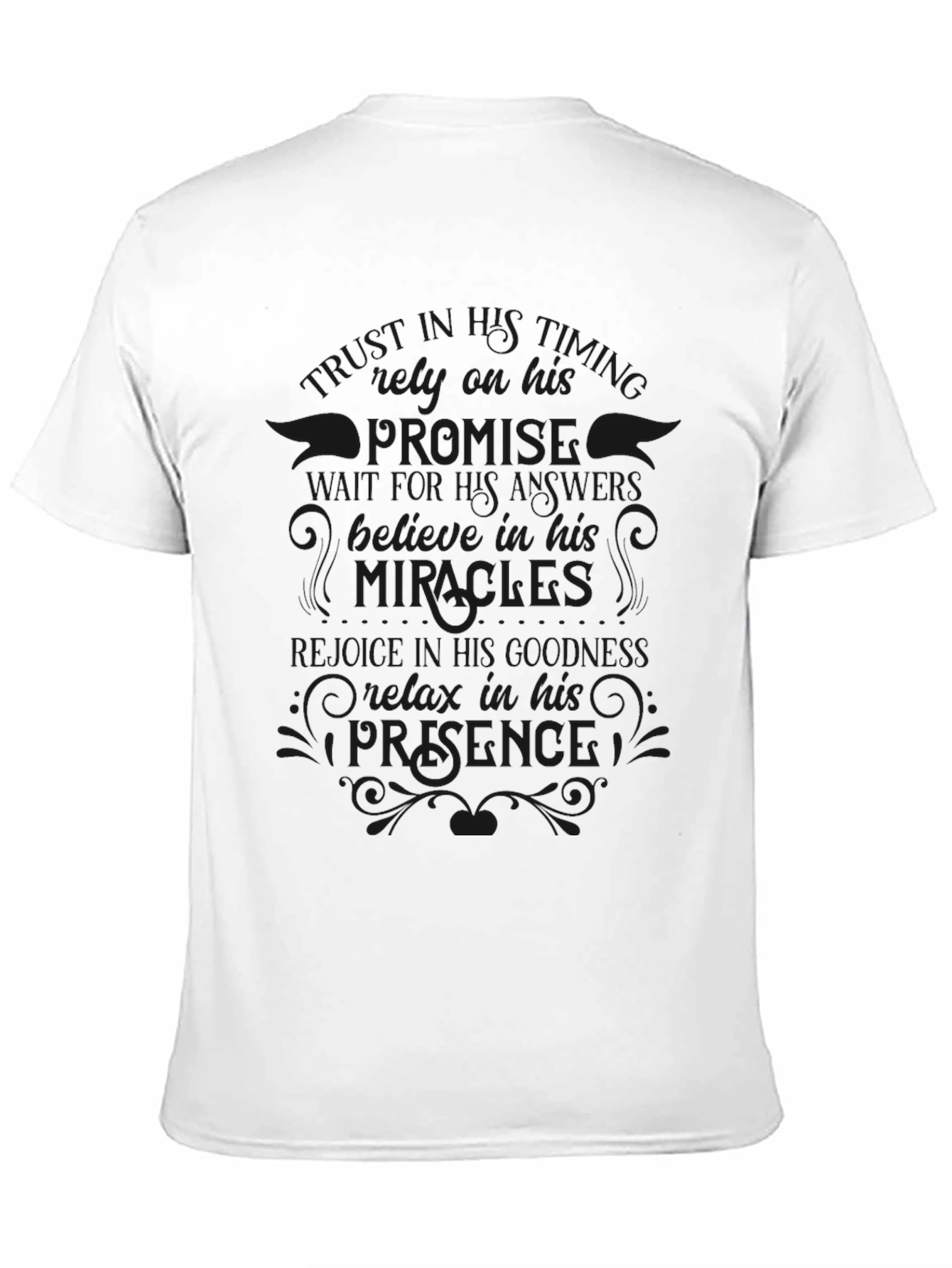 Black Christian Faith Graphic T-Shirt