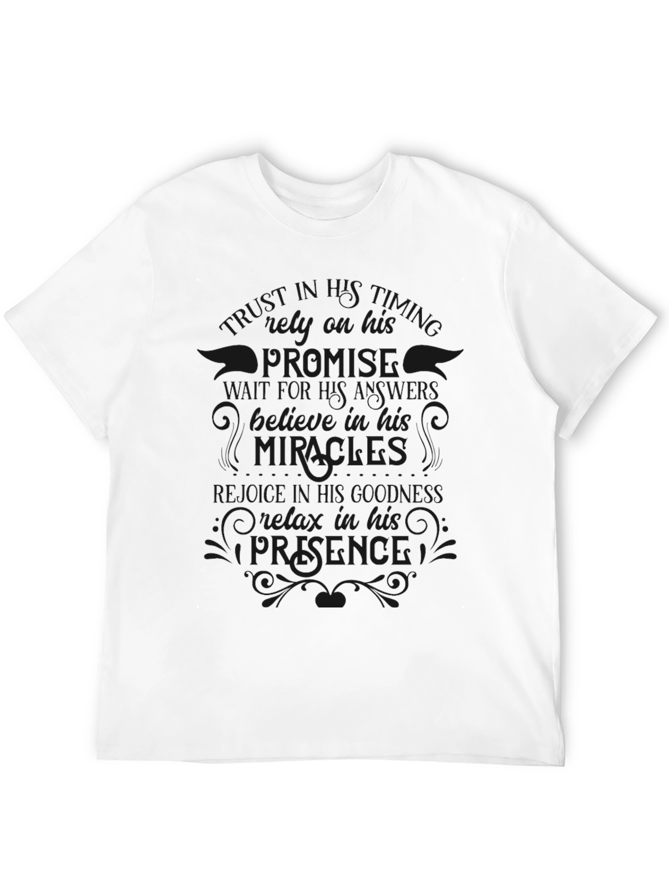 Black Christian Faith Graphic T-Shirt