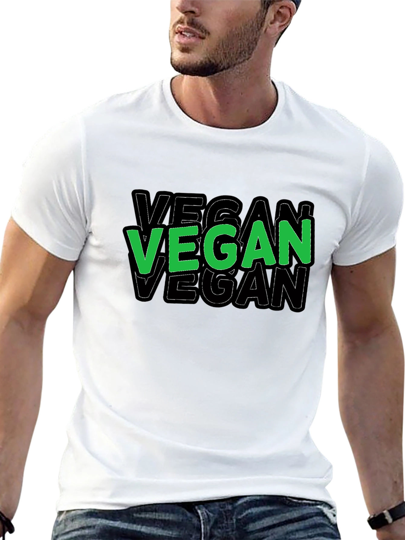 Vegan Graphic Tee - Bold Statement Shirt