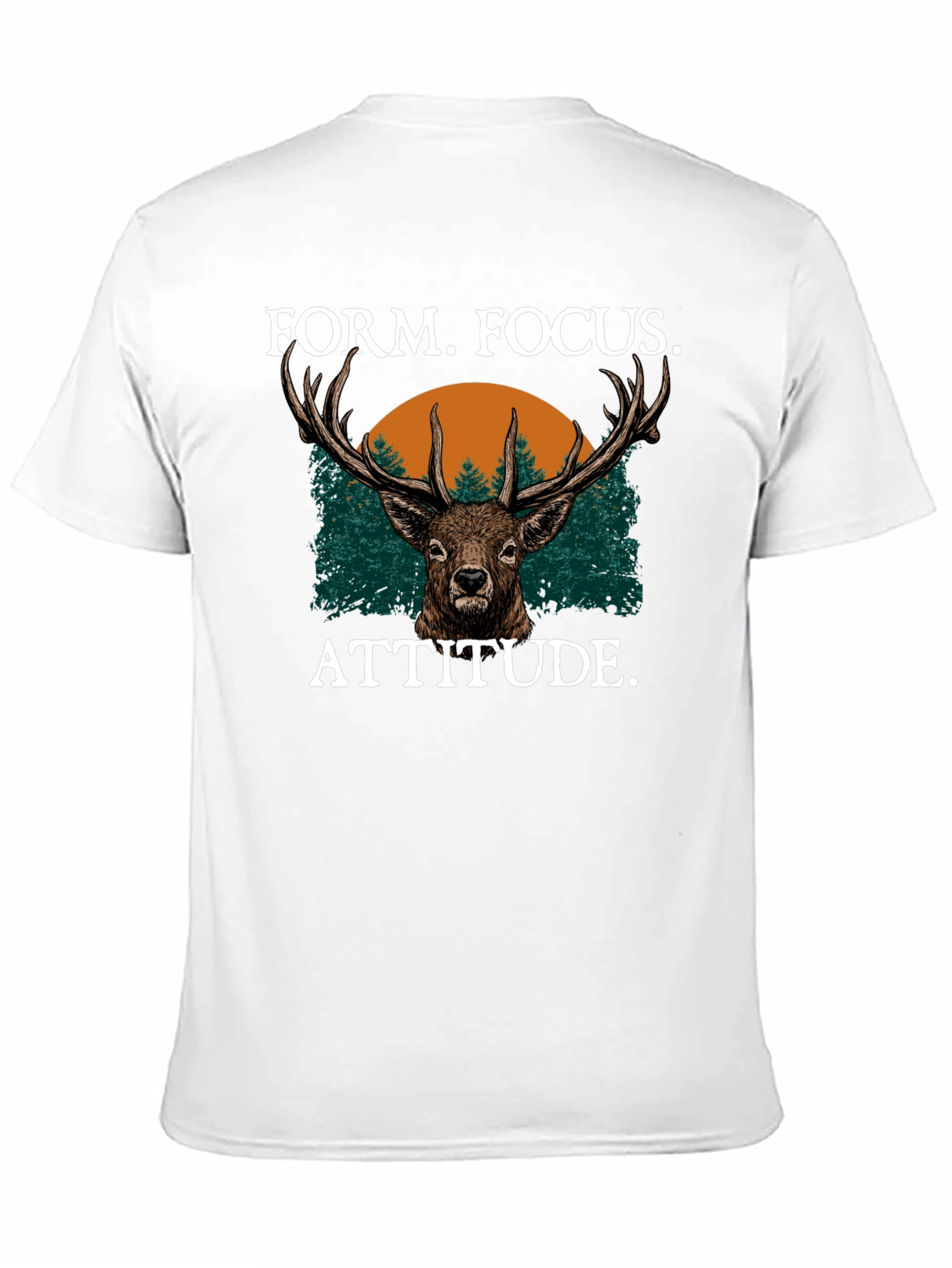 Form Focus Attitude Deer Graphic T-Shirt