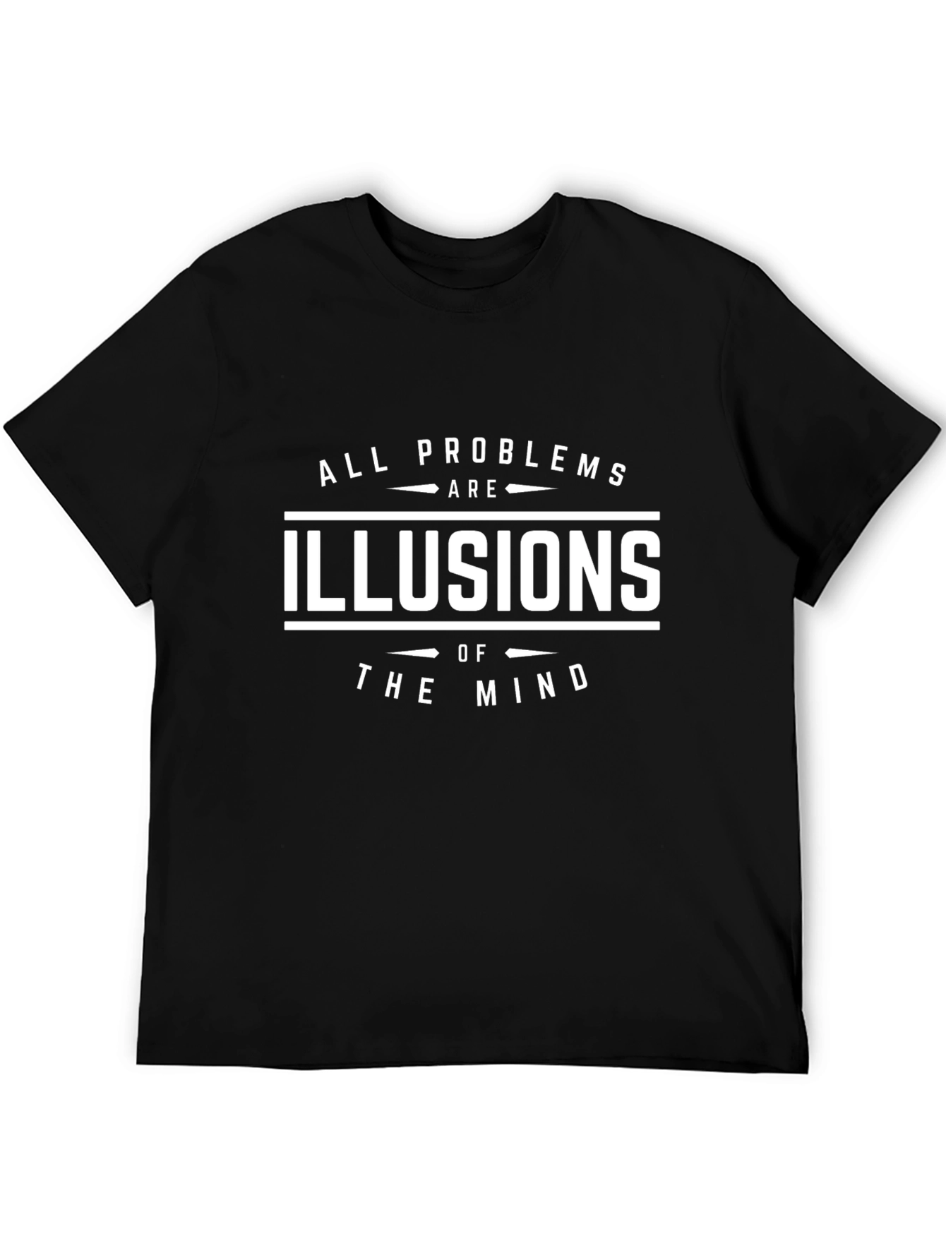 Illusion of the Mind Black Graphic T-Shirt
