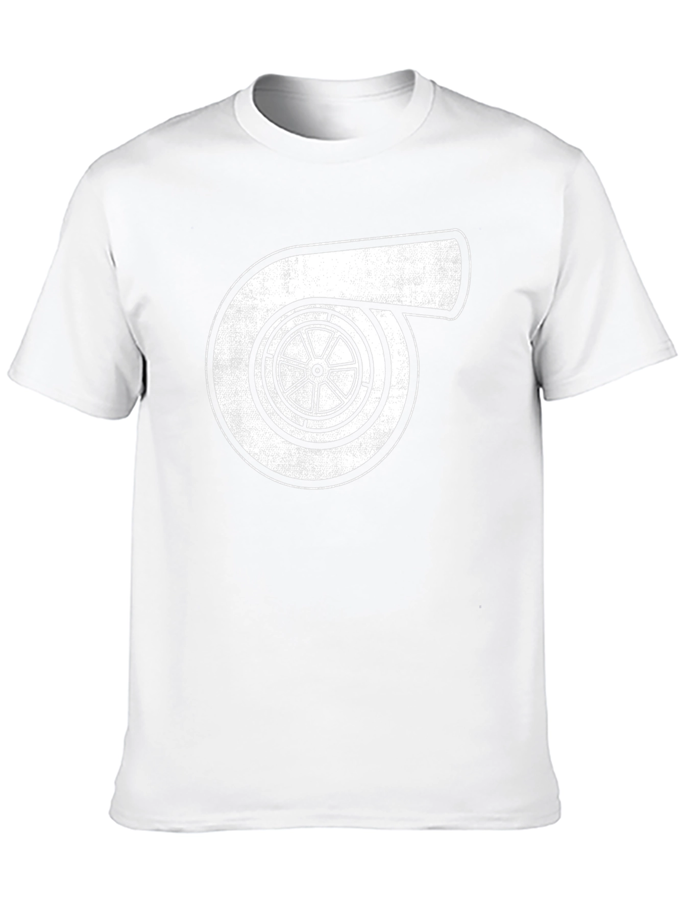 Turbocharger Graphic Tee - Black Crew Neck