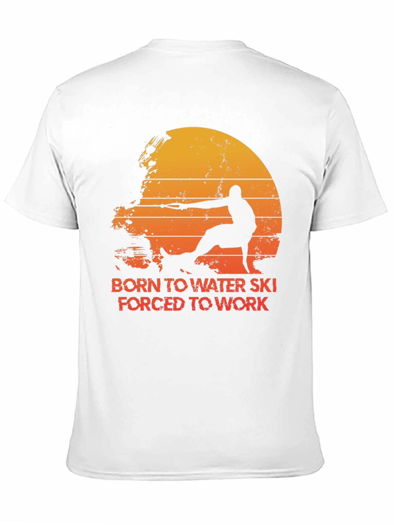 Born To Water Ski T-Shirt - Sunset Design