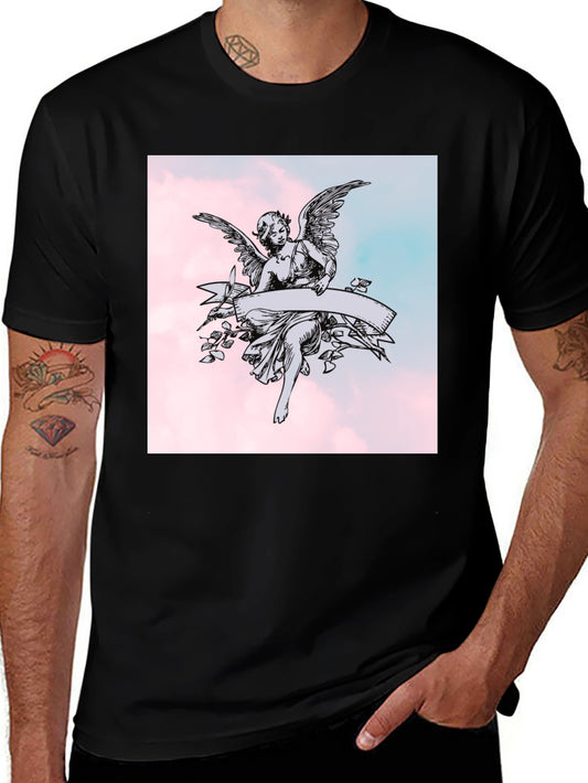 Angel Graphic Black T-Shirt