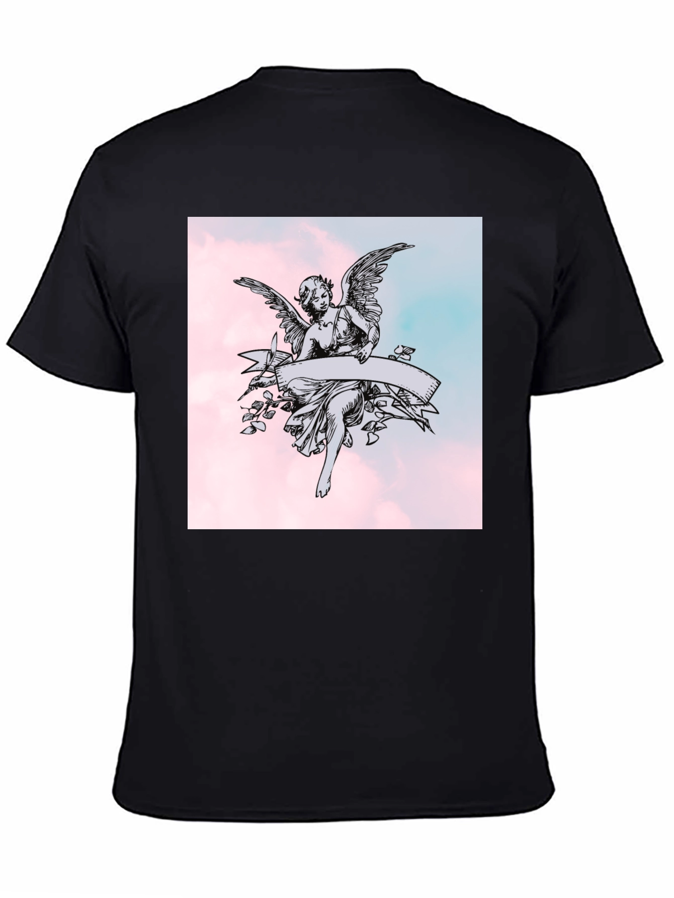 Angel Graphic Black T-Shirt